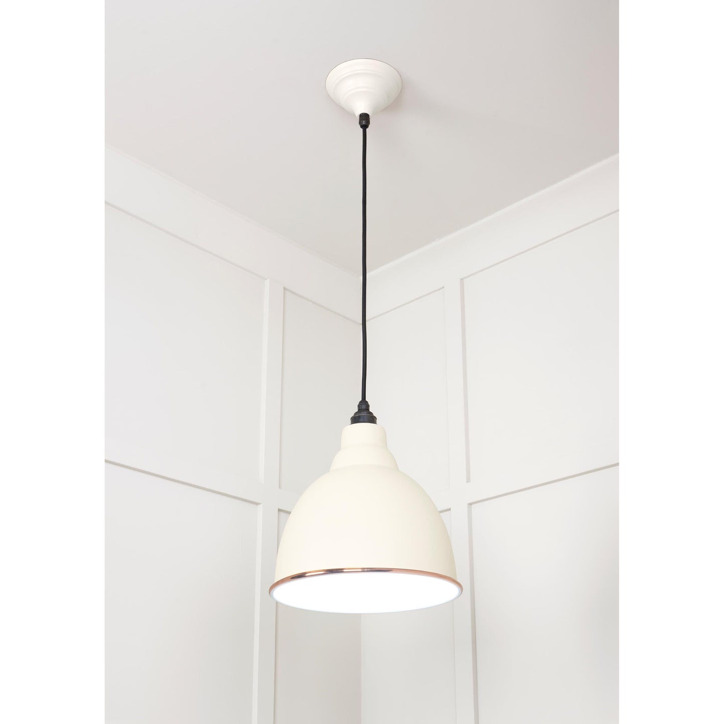 White Gloss Brindley Pendant