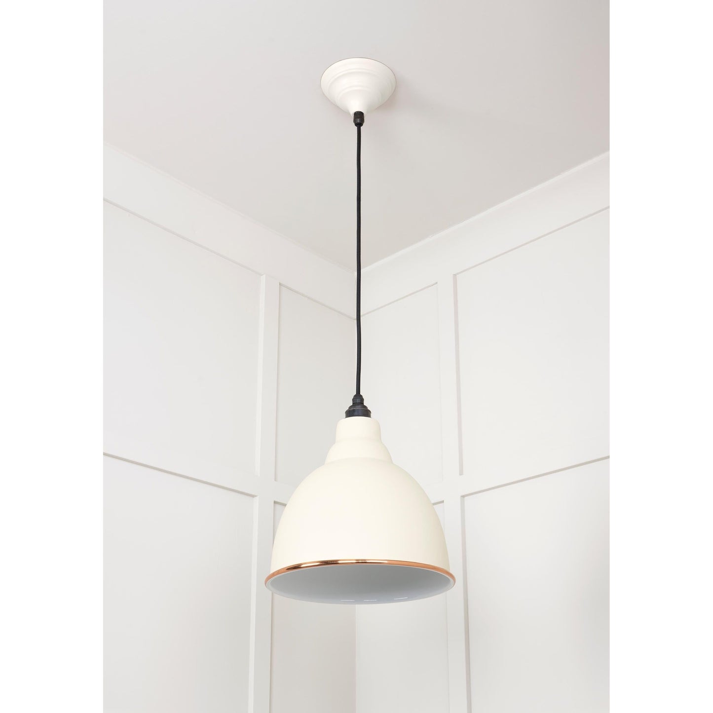 White Gloss Brindley Pendant