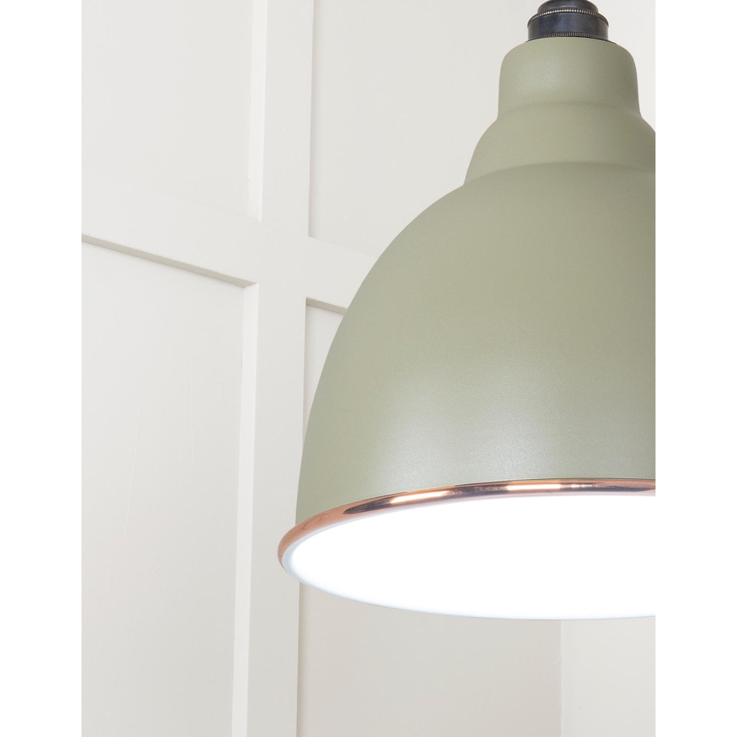 White Gloss Brindley Pendant