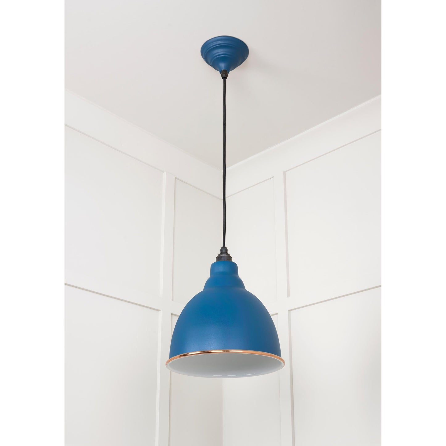 White Gloss Brindley Pendant
