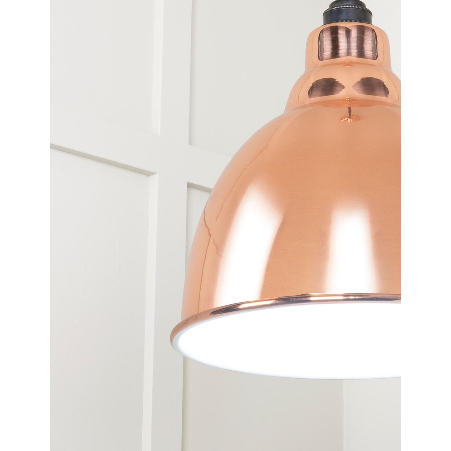 White Gloss Brindley Pendant
