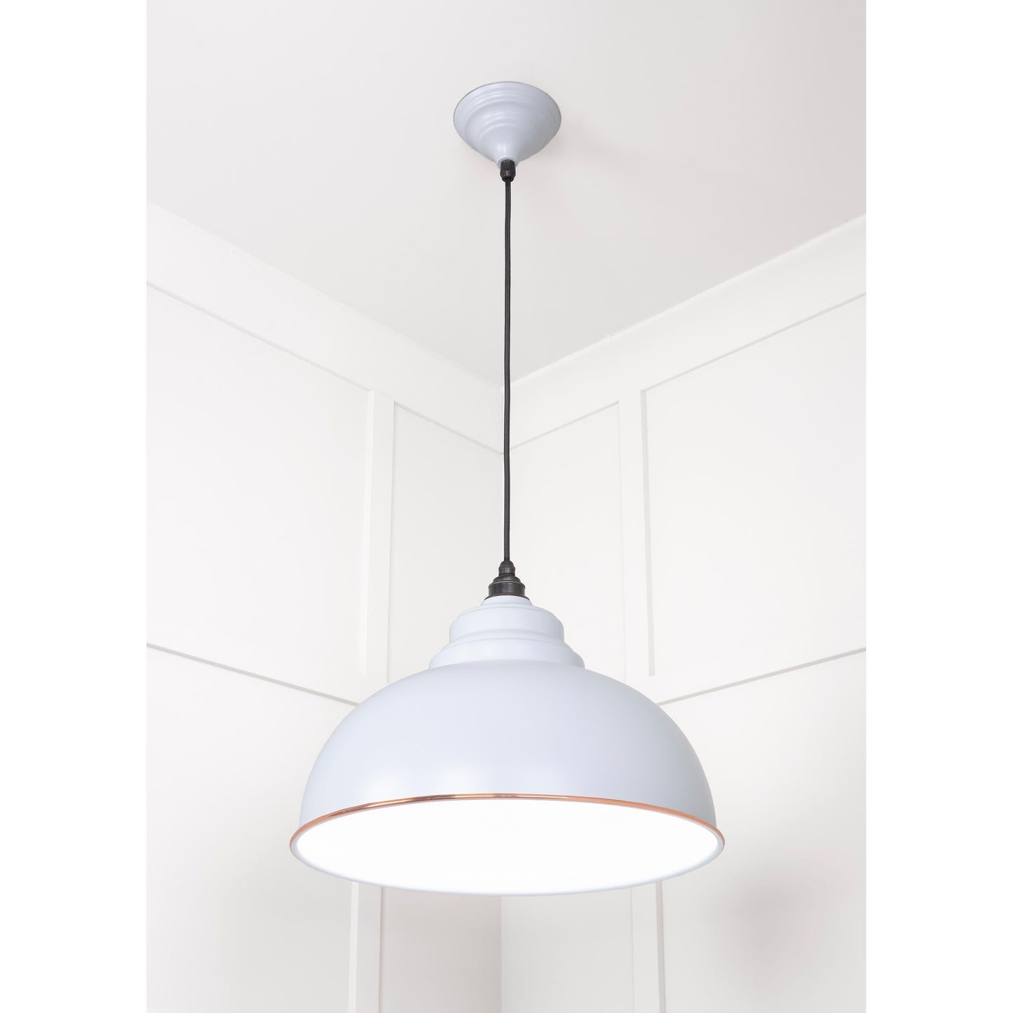 White Gloss Harborne Pendant