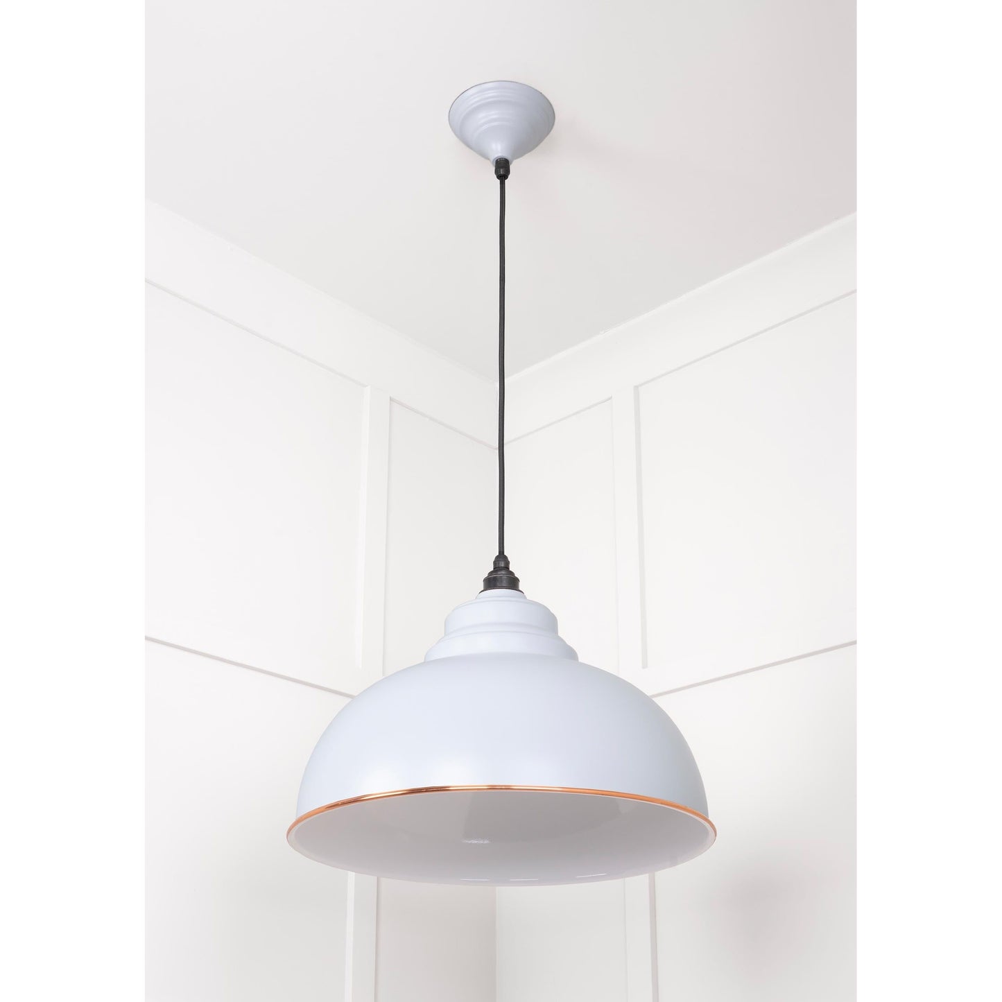 White Gloss Harborne Pendant
