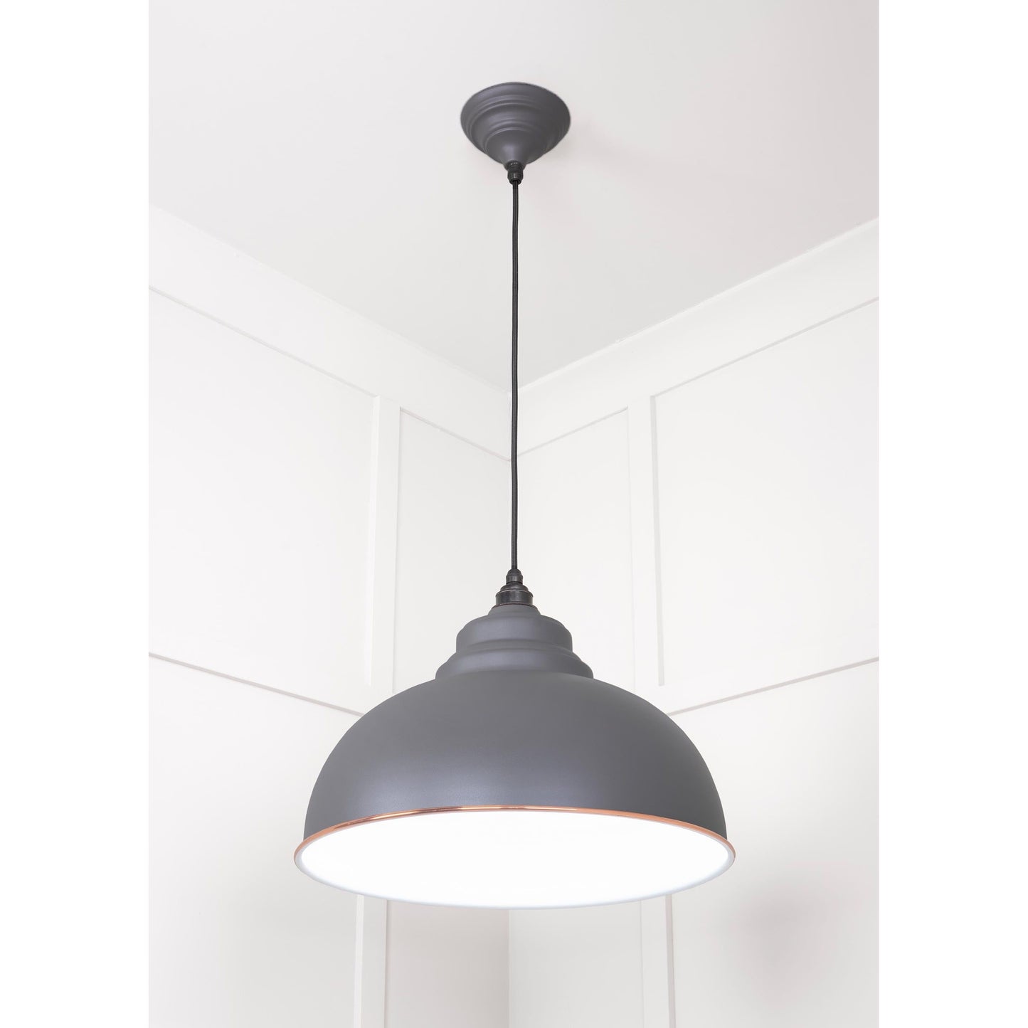 White Gloss Harborne Pendant