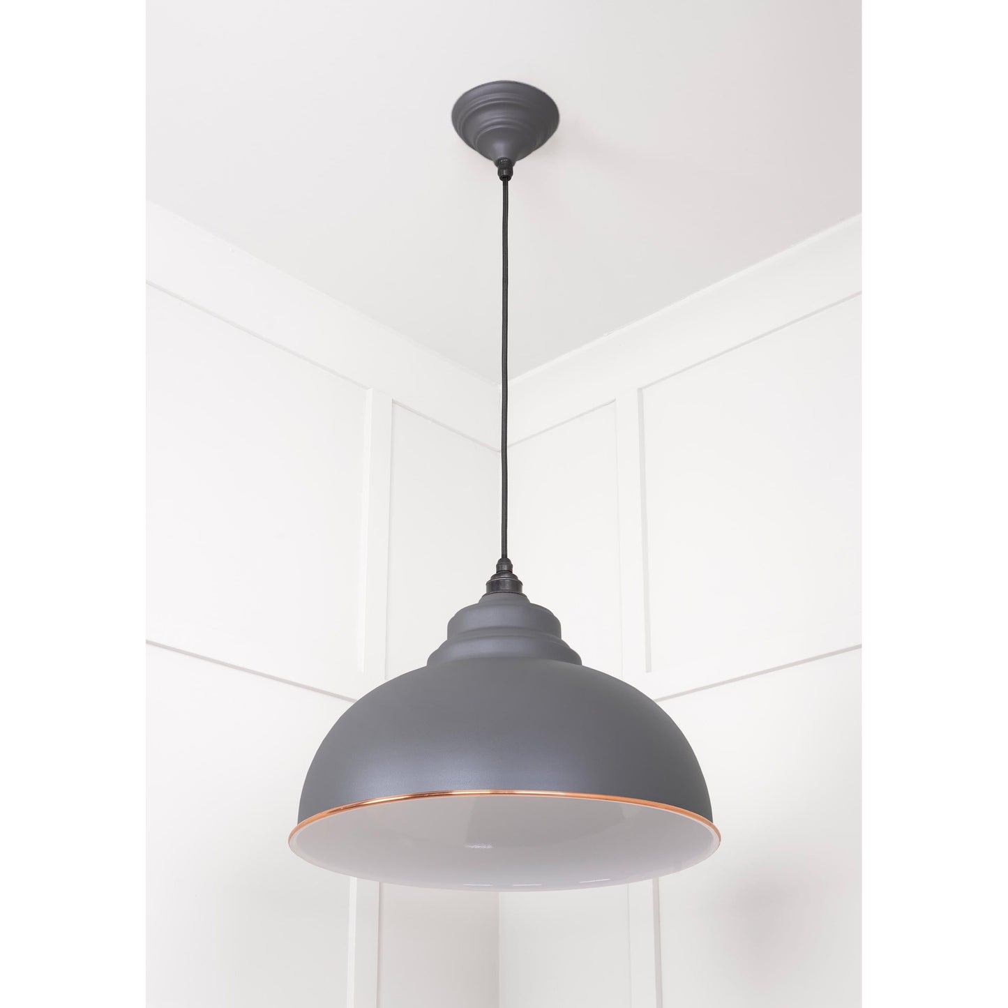White Gloss Harborne Pendant