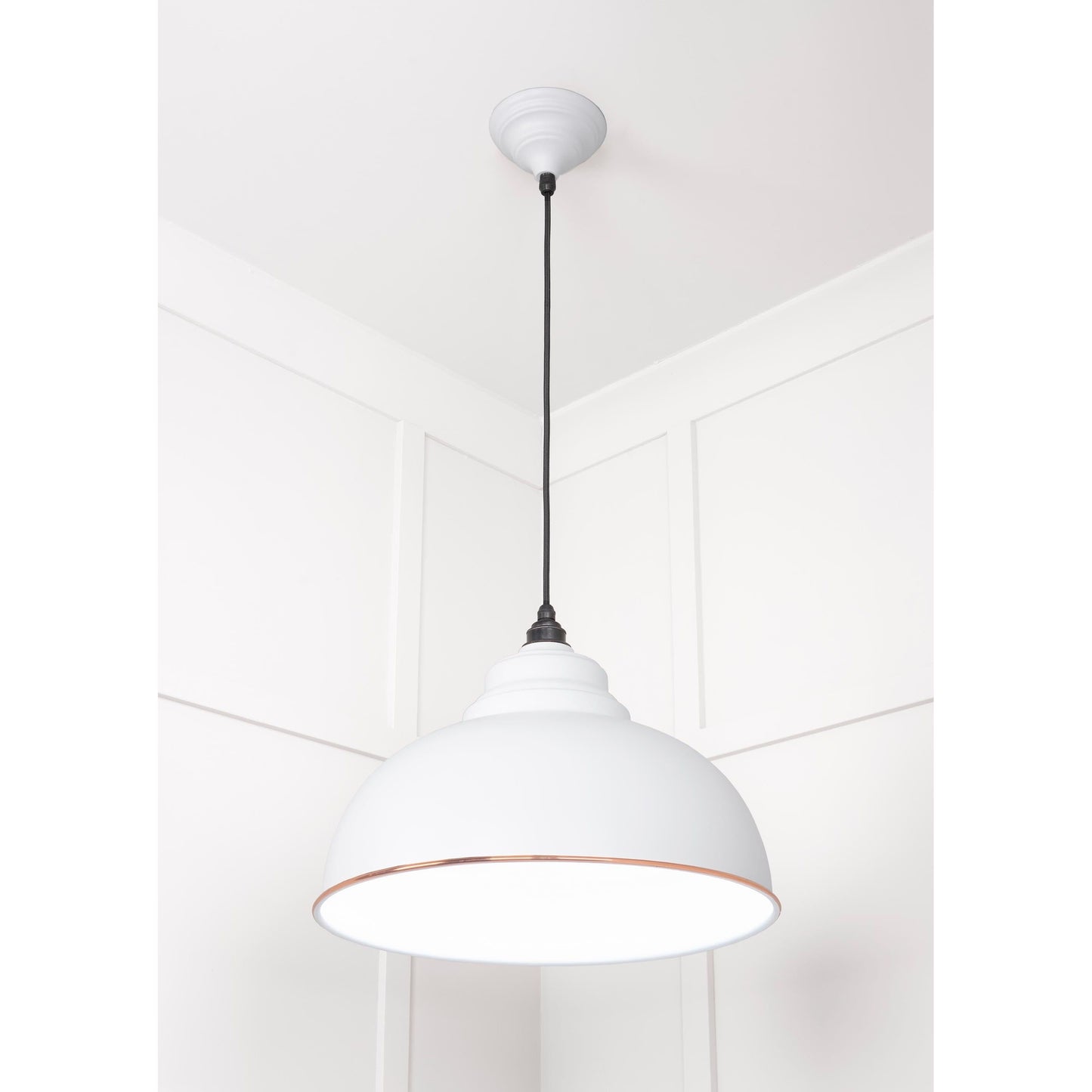 White Gloss Harborne Pendant