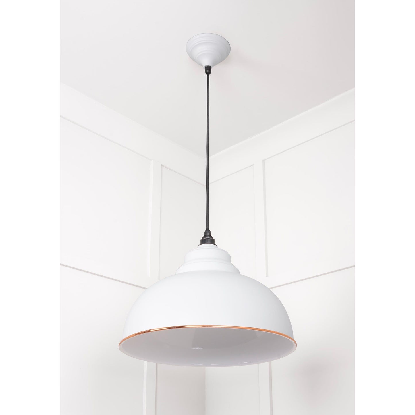 White Gloss Harborne Pendant