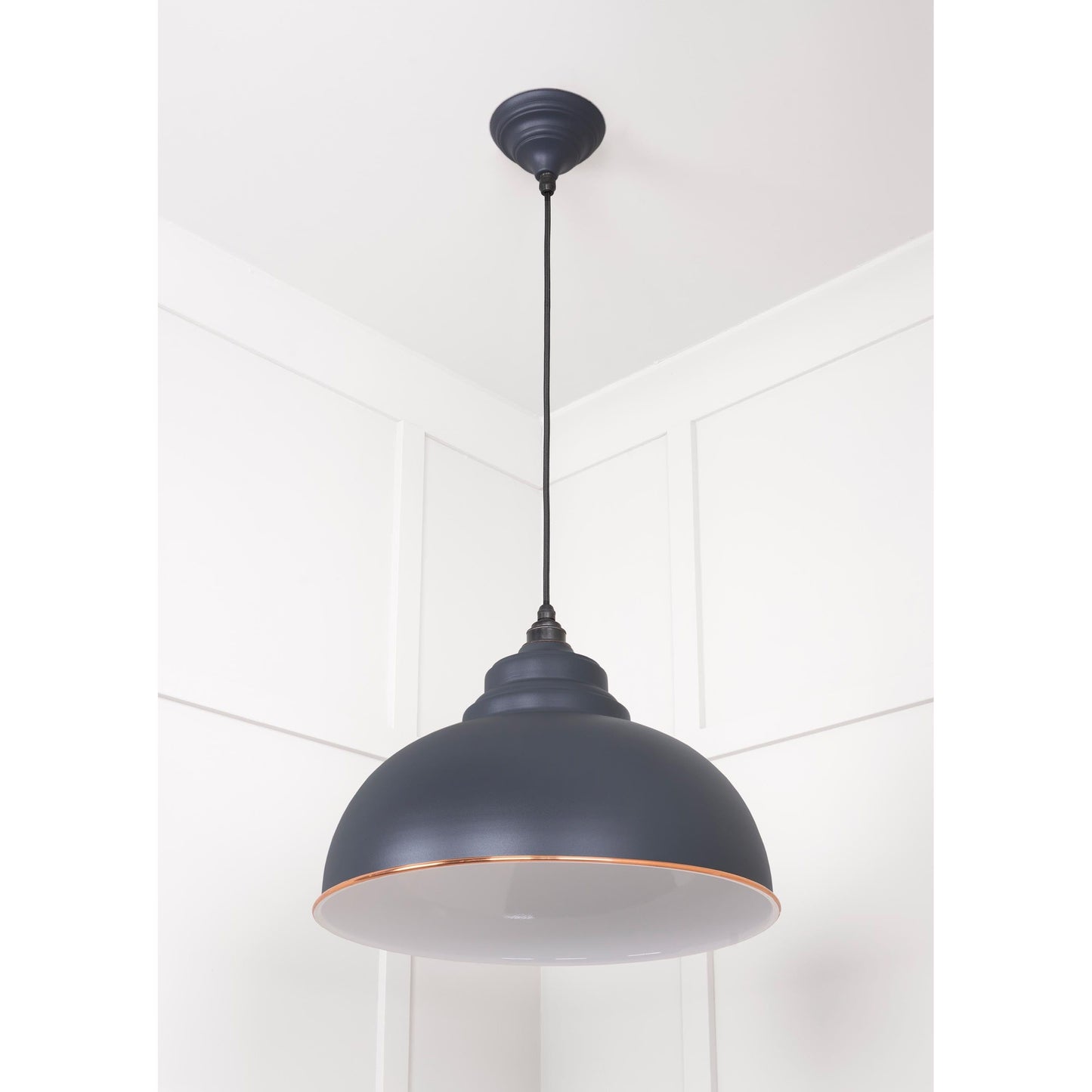 White Gloss Harborne Pendant