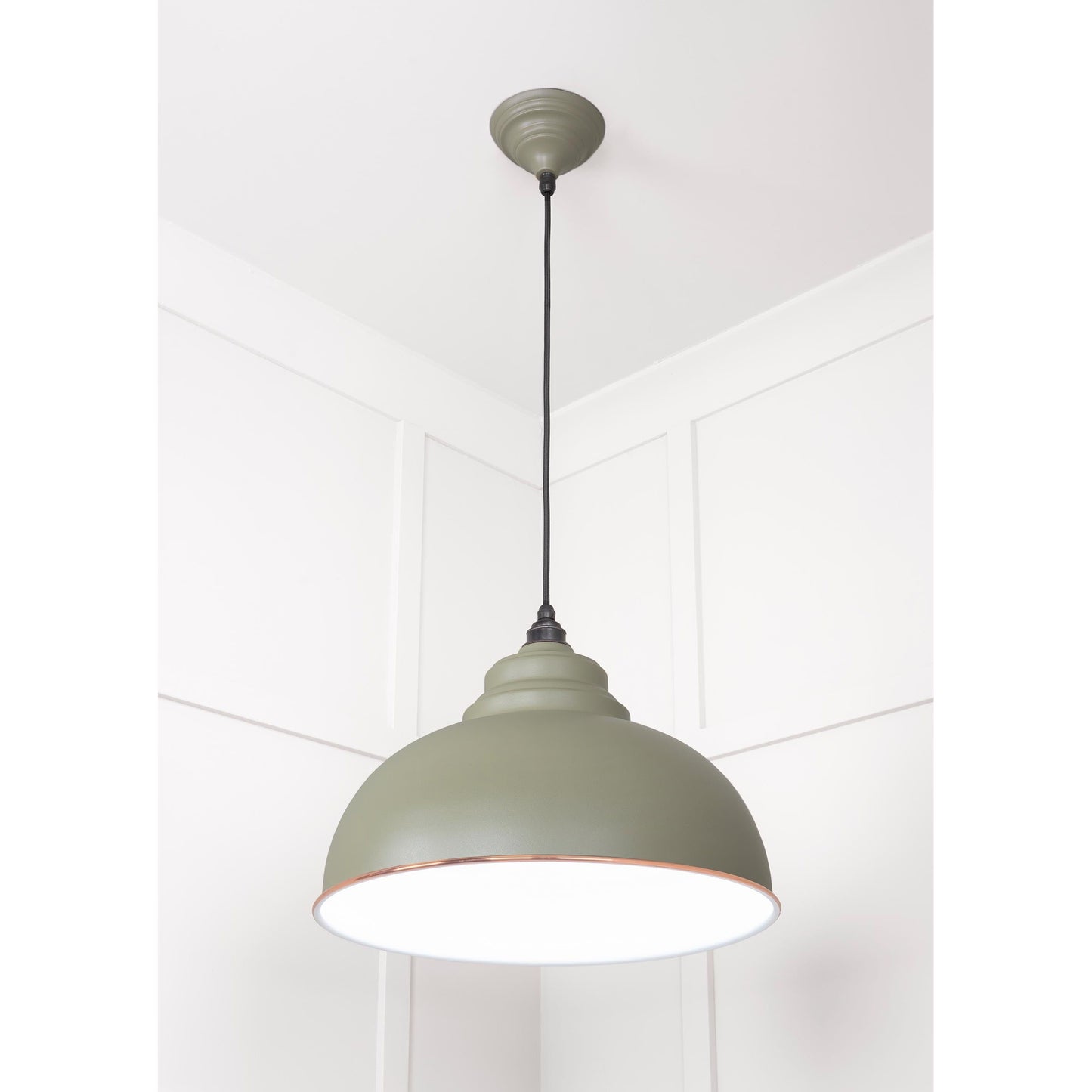 White Gloss Harborne Pendant