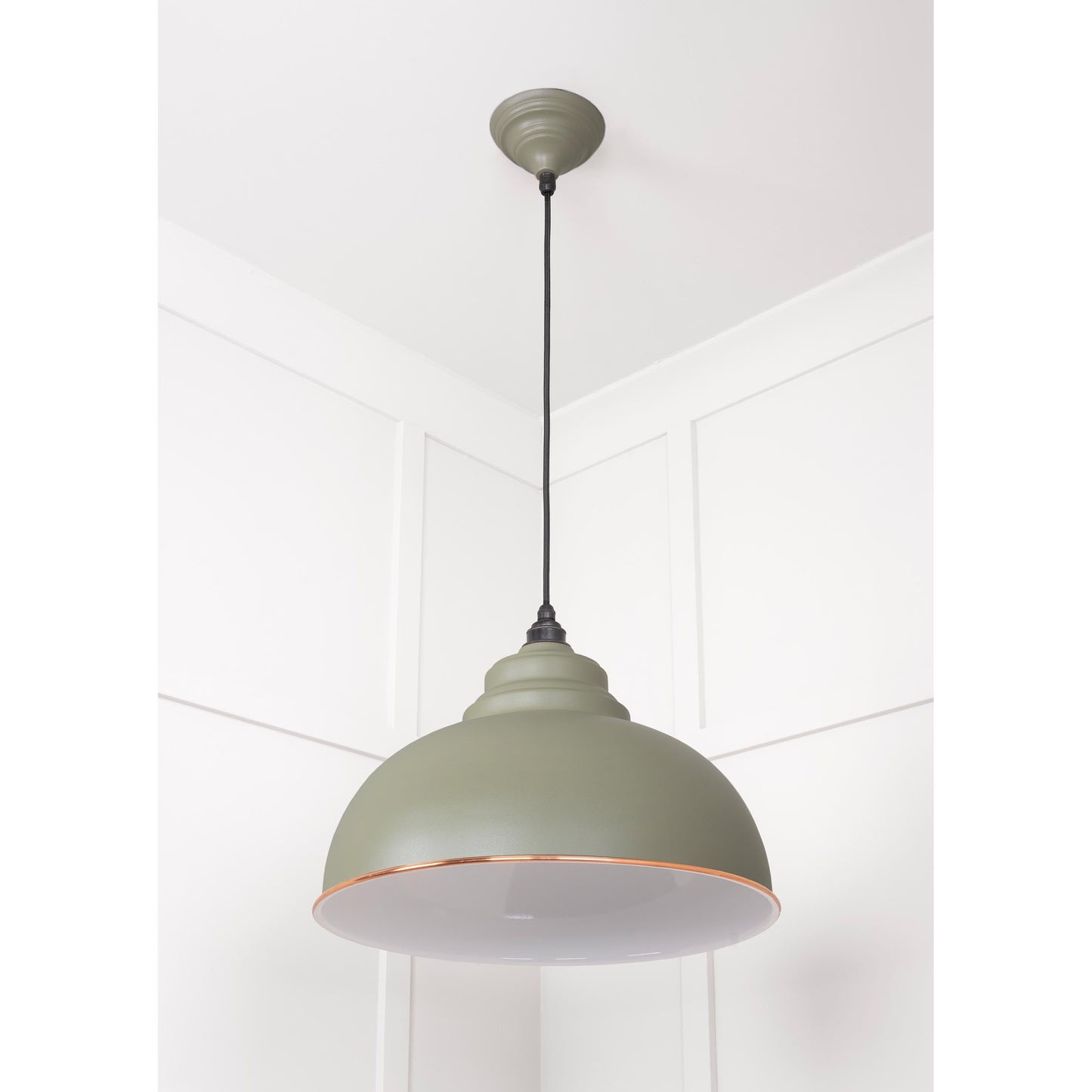 White Gloss Harborne Pendant