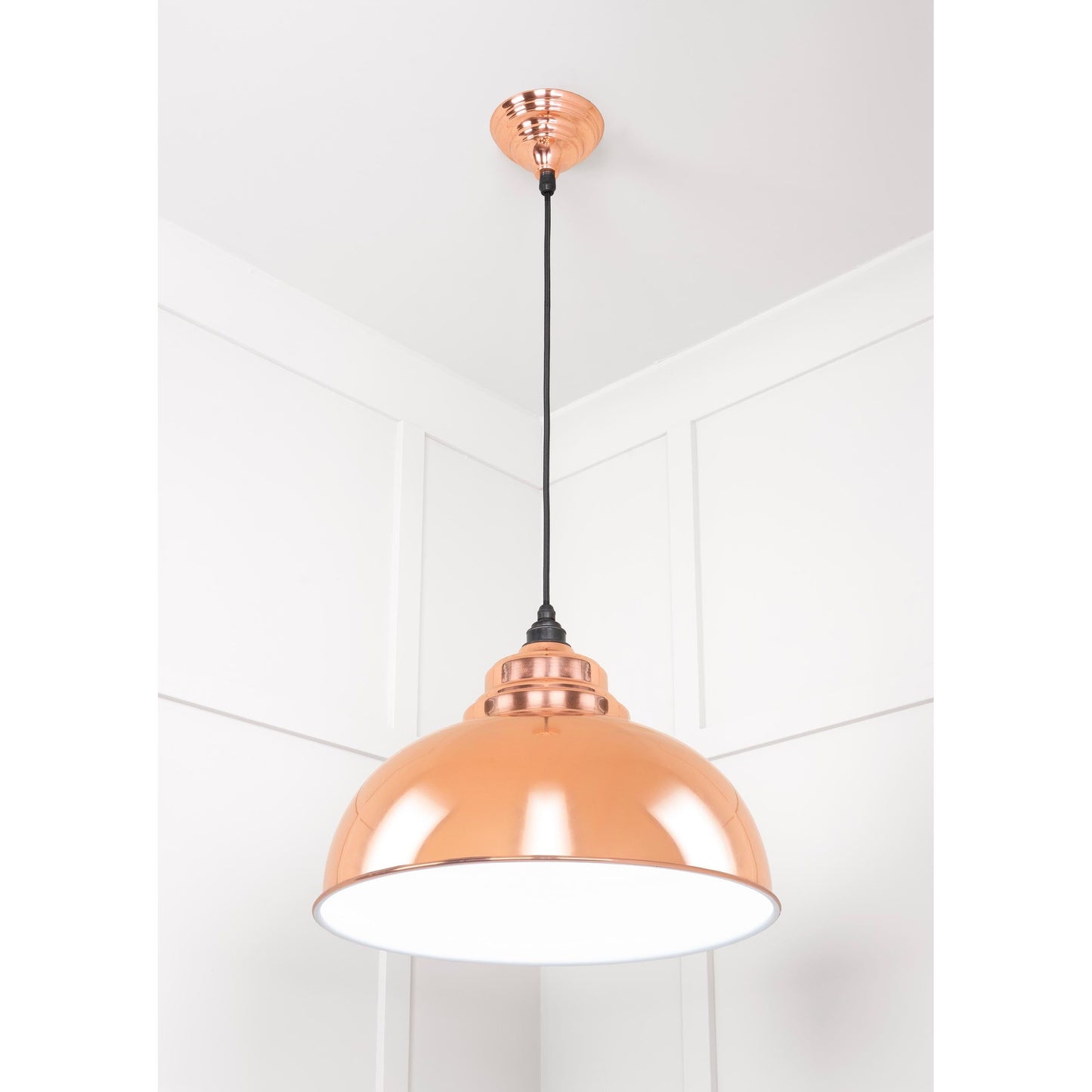 White Gloss Harborne Pendant