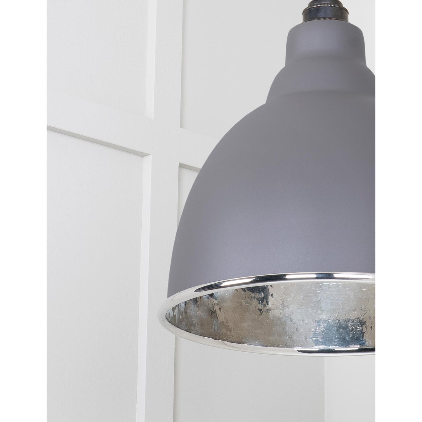 Hammered Nickel Brindley Pendant