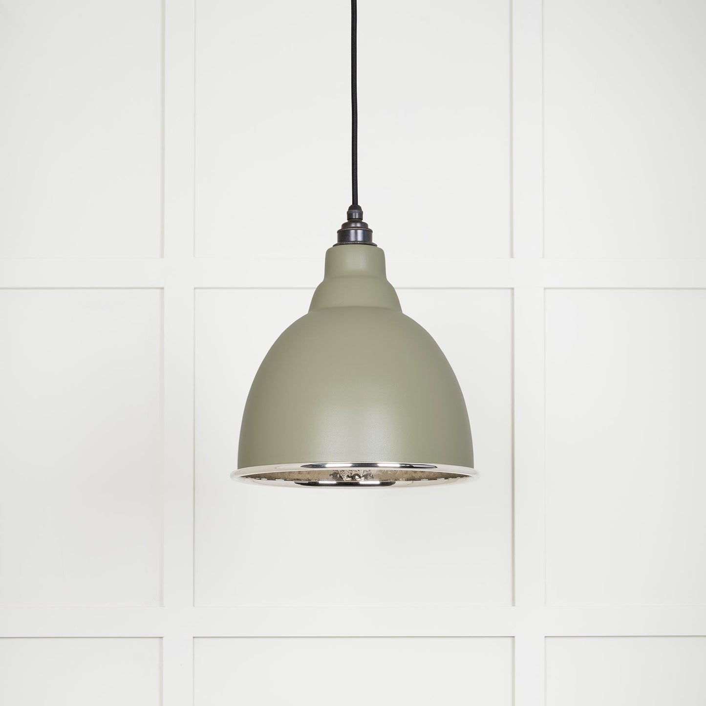 Hammered Nickel Brindley Pendant