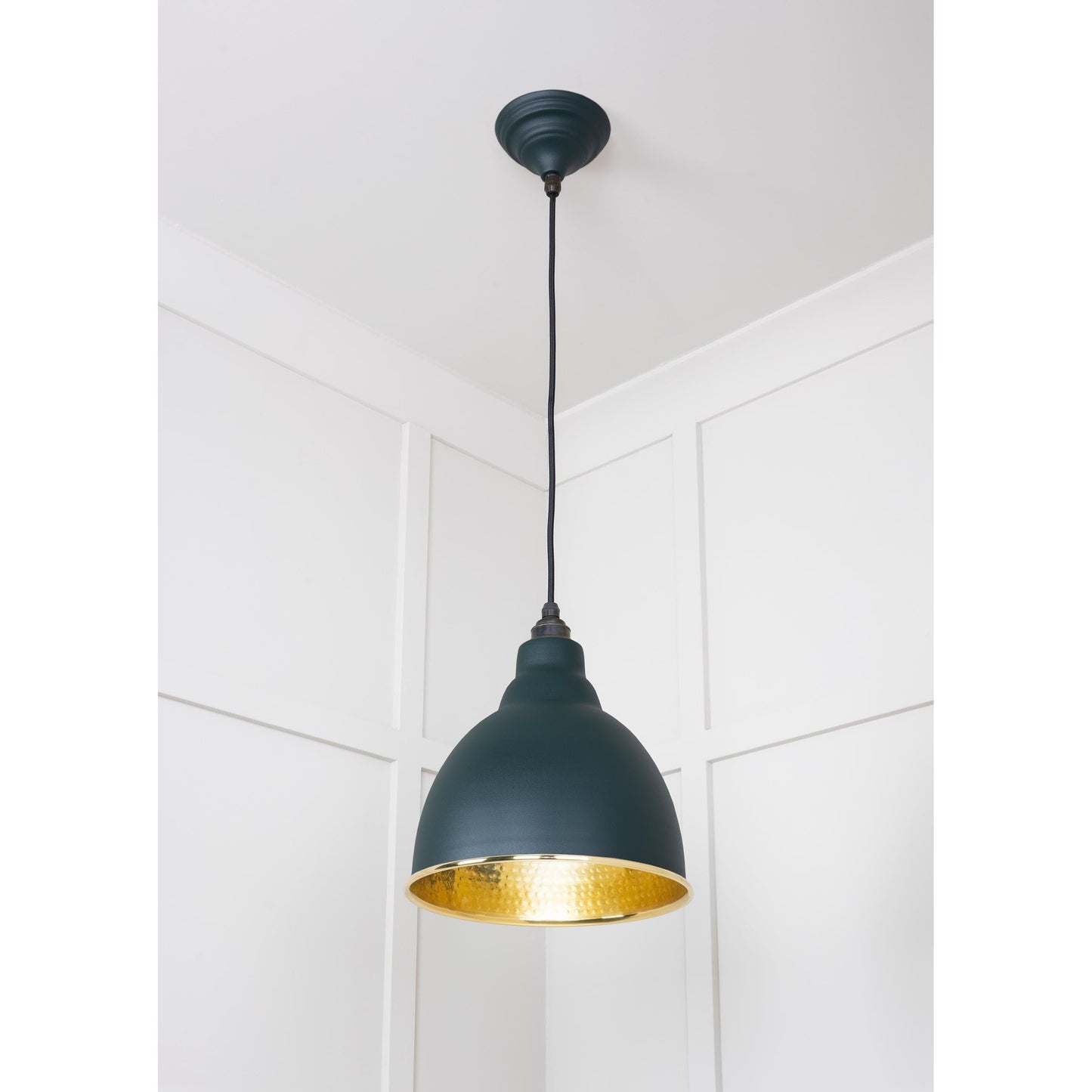 Hammered Brass Brindley Pendant