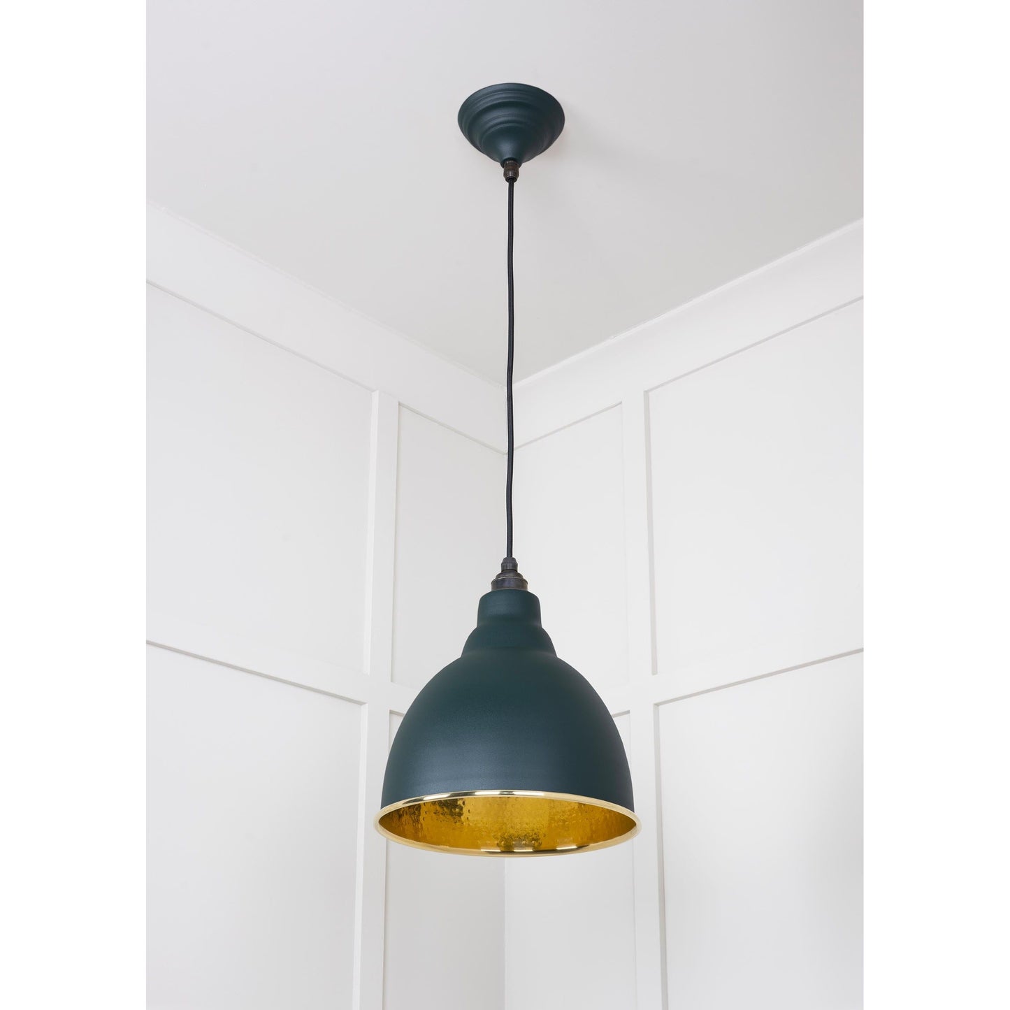 Hammered Brass Brindley Pendant