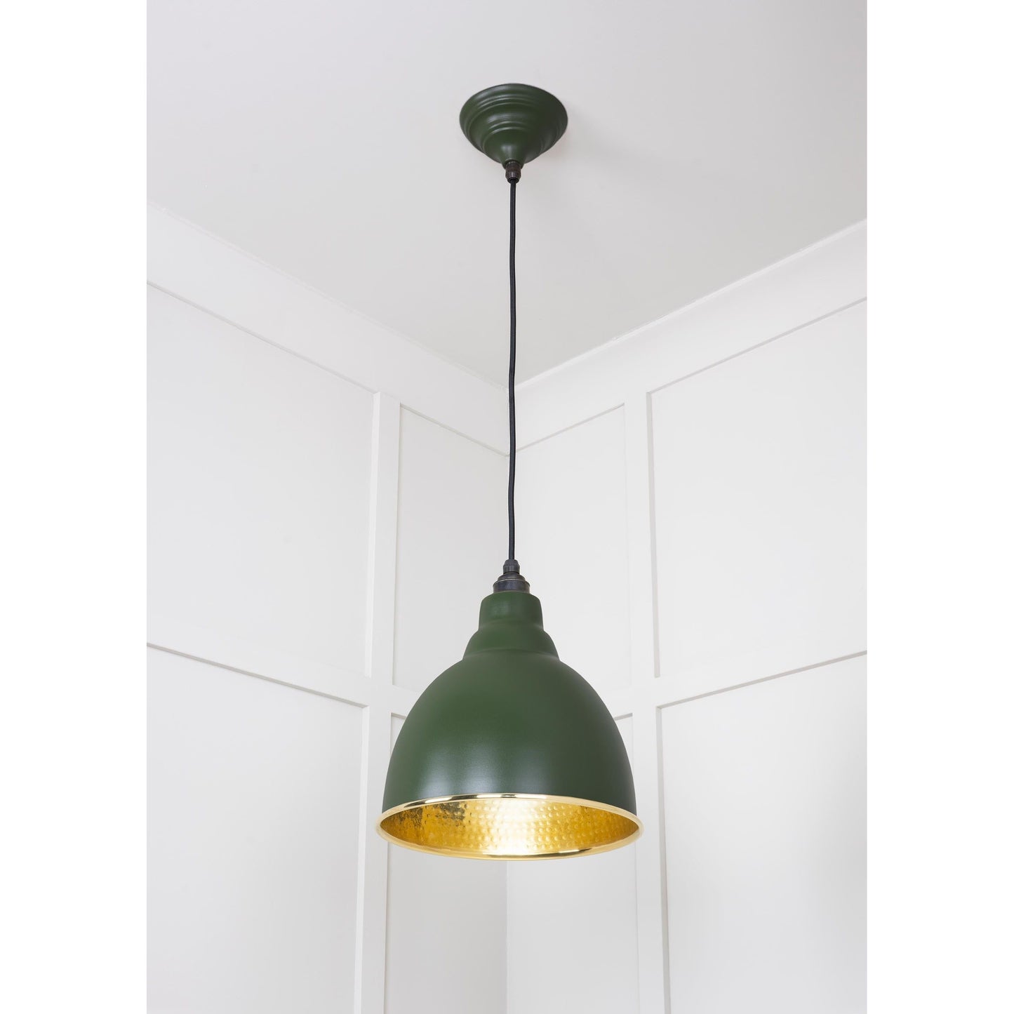Hammered Brass Brindley Pendant