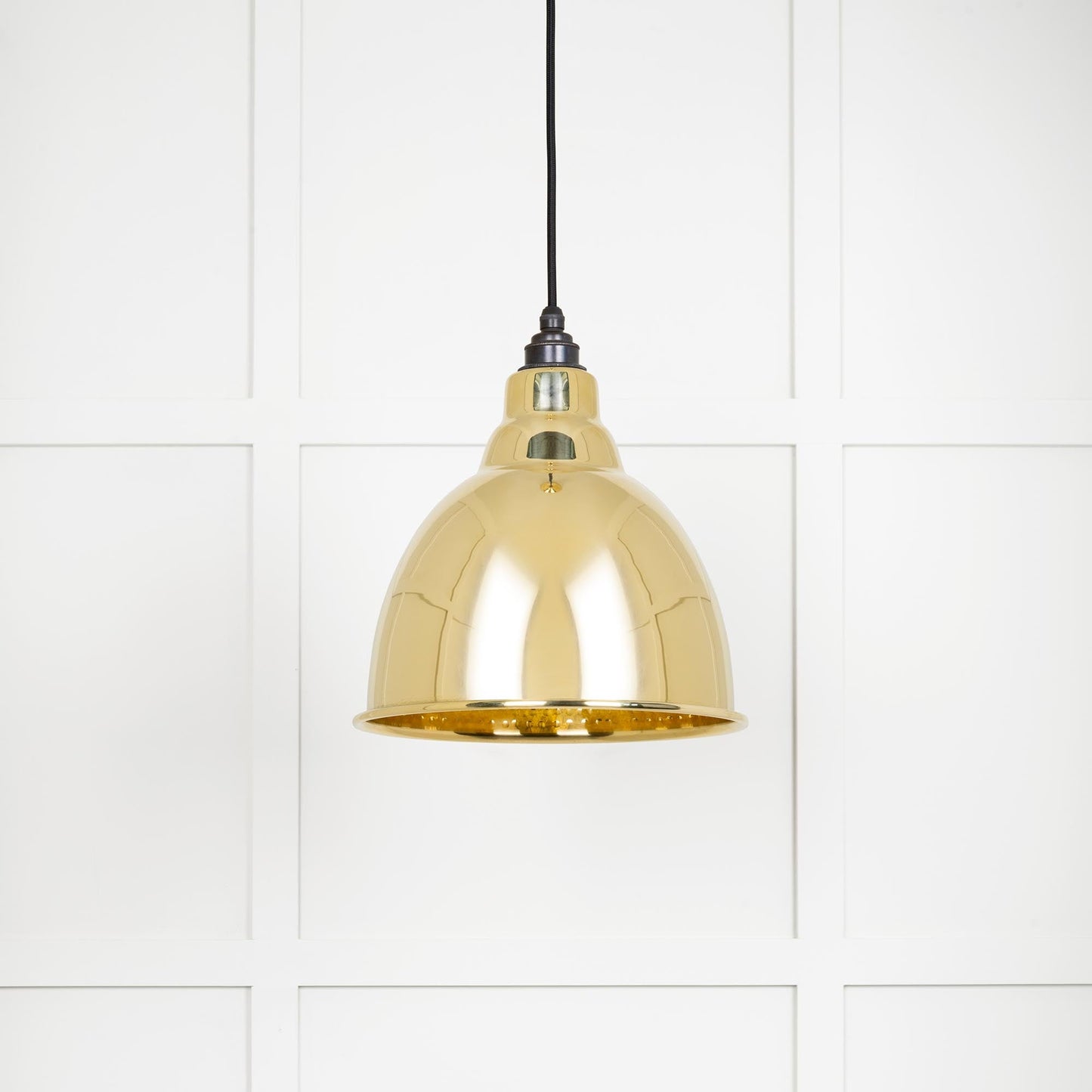 Hammered Brass Brindley Pendant
