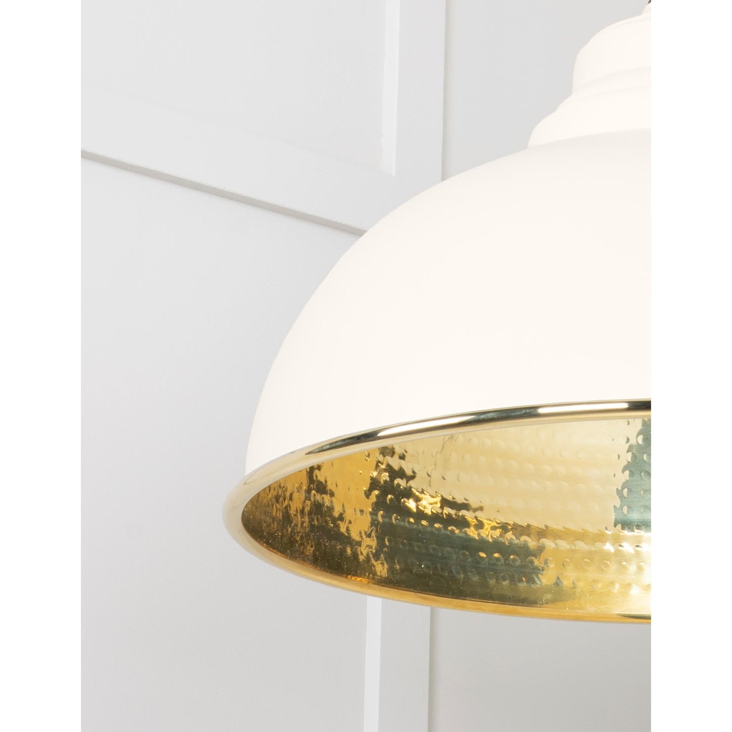 Hammered Brass Harborne Pendant