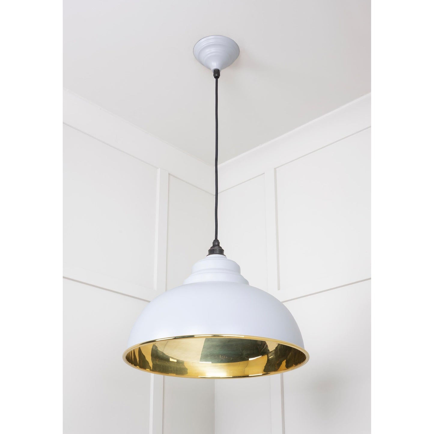 Smooth Brass Harborne Pendant