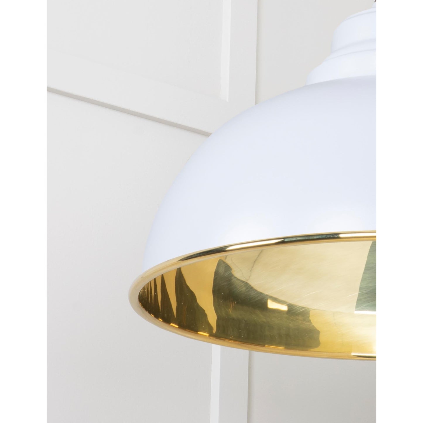 Smooth Brass Harborne Pendant