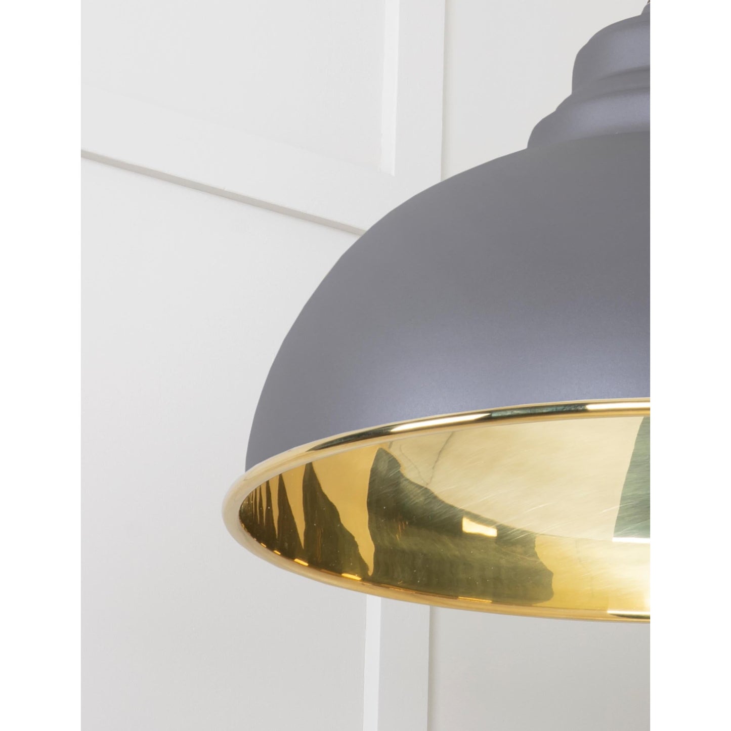 Smooth Brass Harborne Pendant