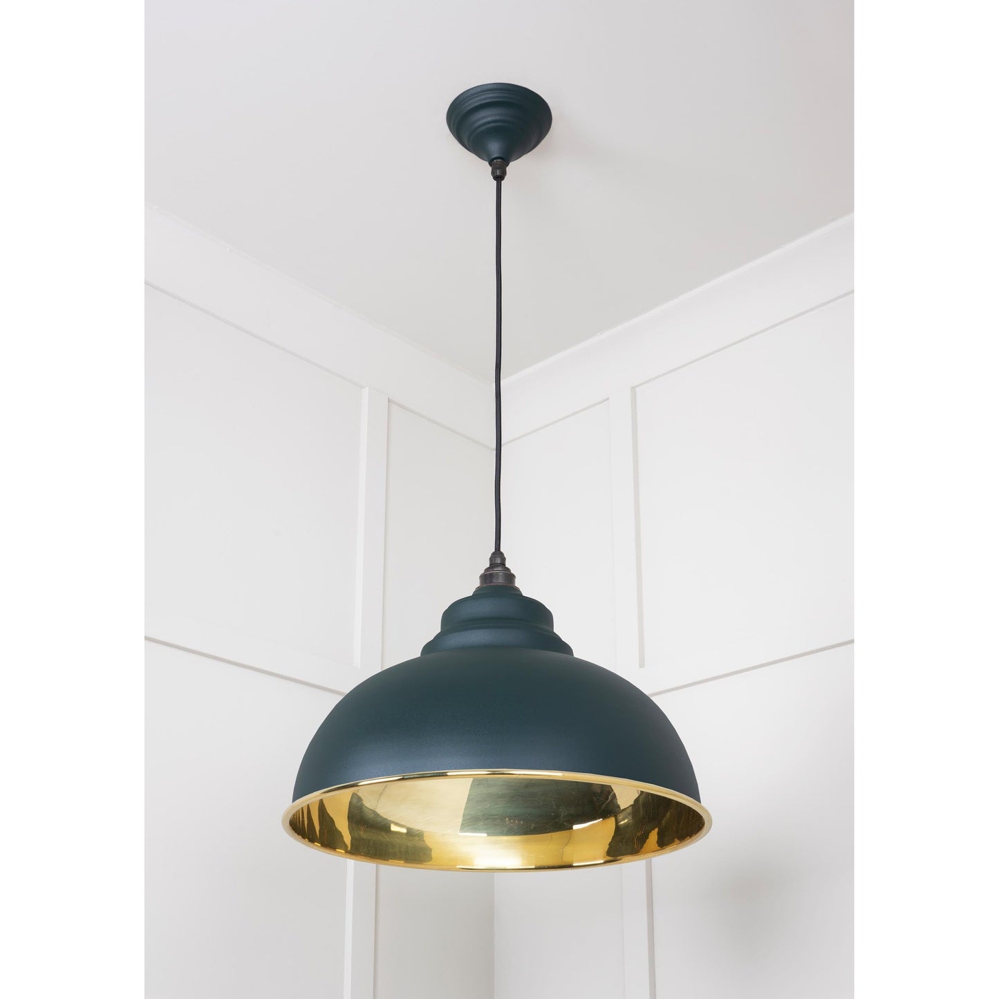 Smooth Brass Harborne Pendant