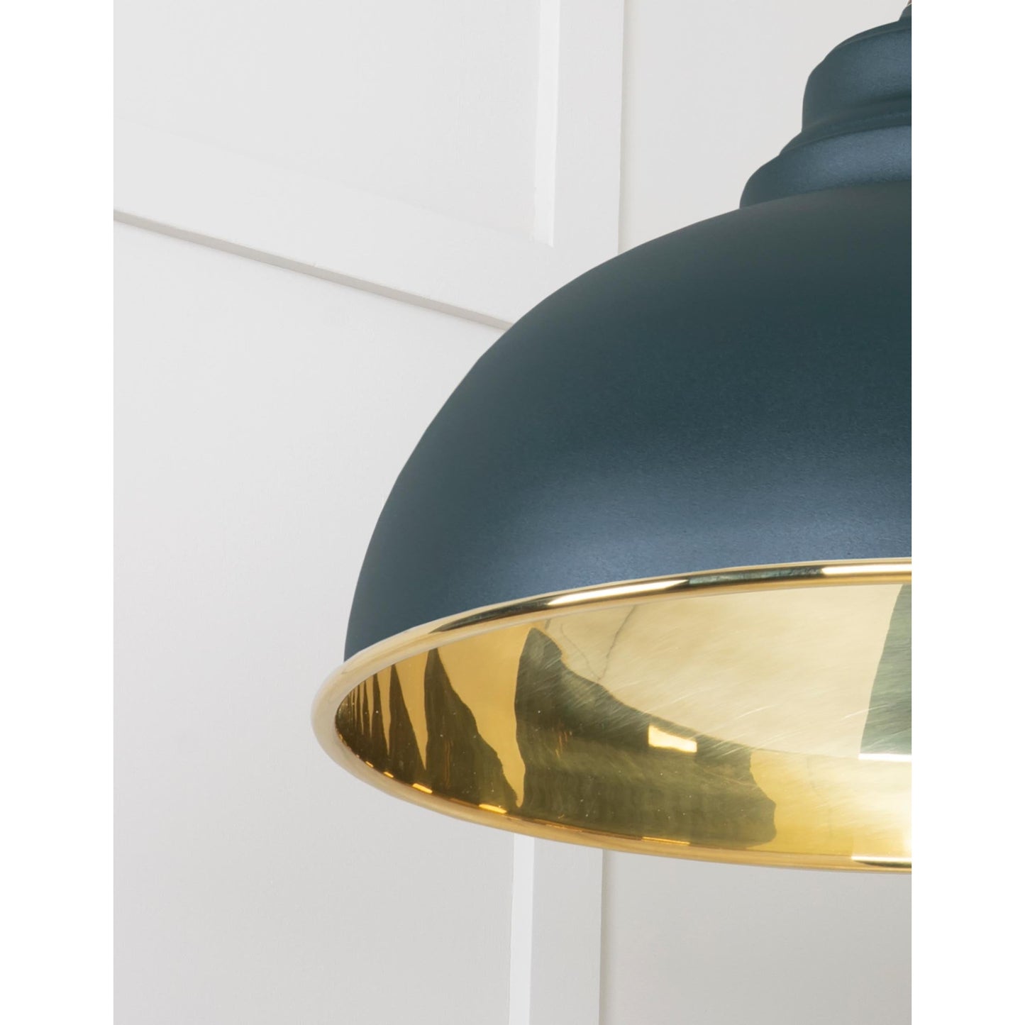 Smooth Brass Harborne Pendant