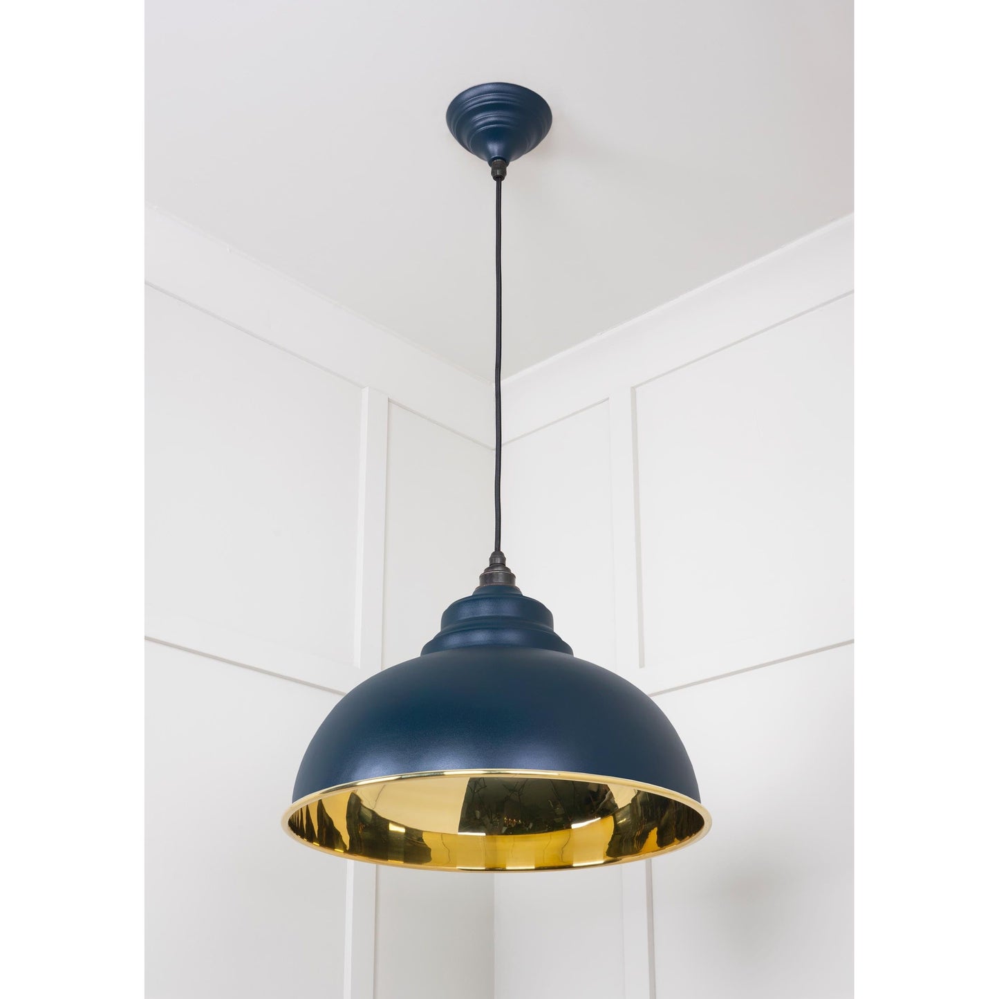 Smooth Brass Harborne Pendant
