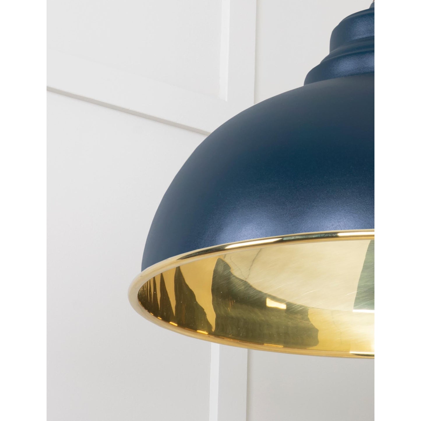 Smooth Brass Harborne Pendant