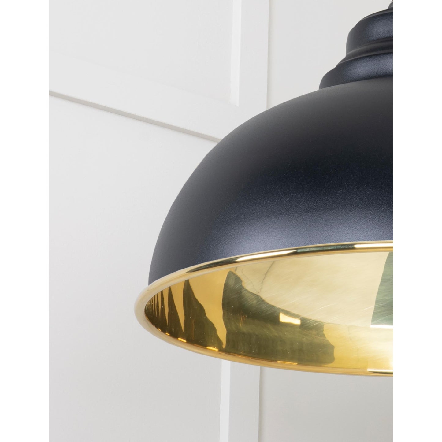 Smooth Brass Harborne Pendant