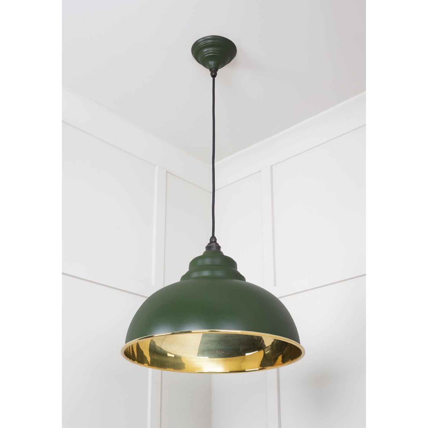 Smooth Brass Harborne Pendant