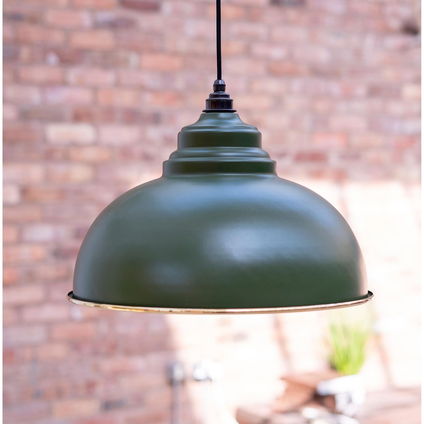 Smooth Brass Harborne Pendant