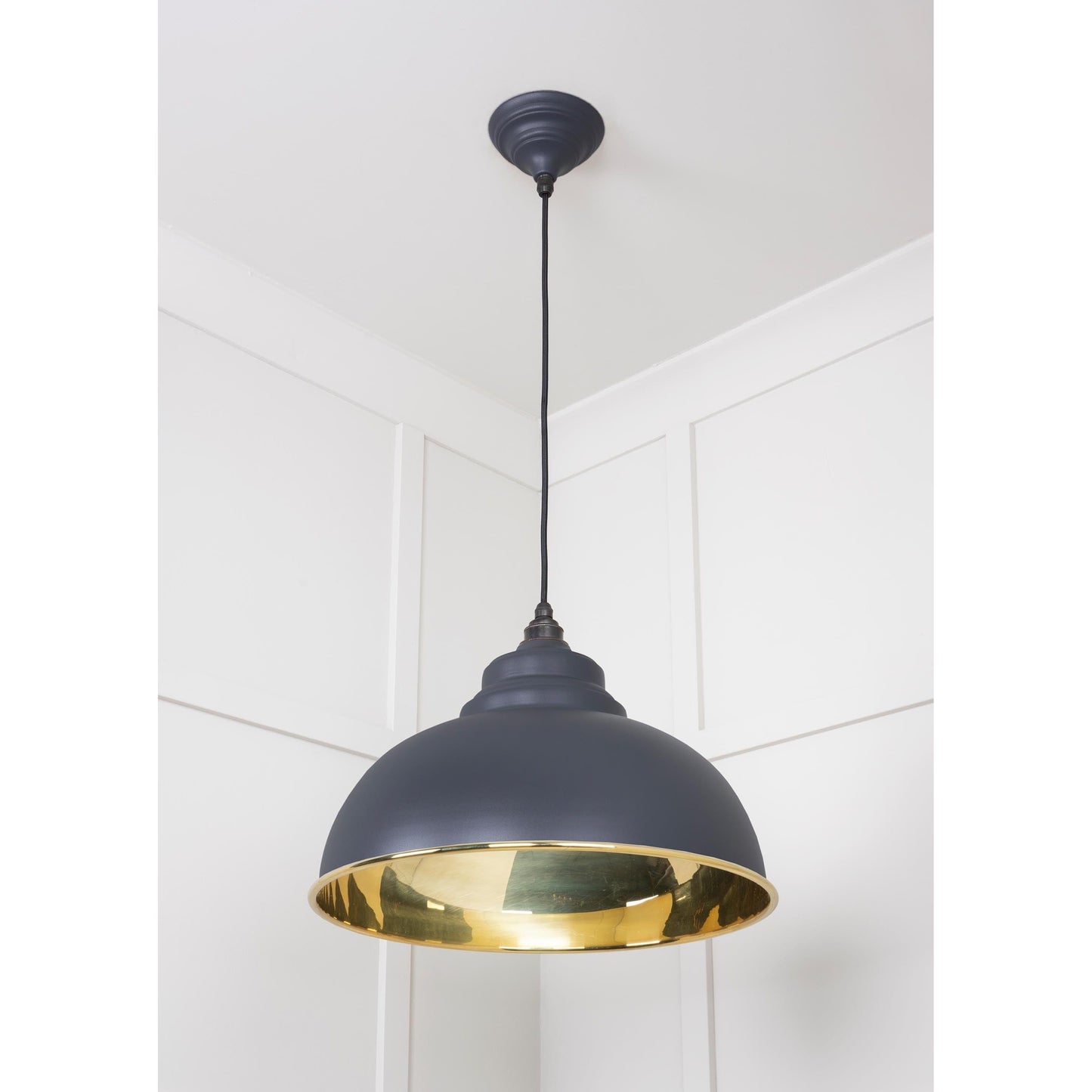 Smooth Brass Harborne Pendant
