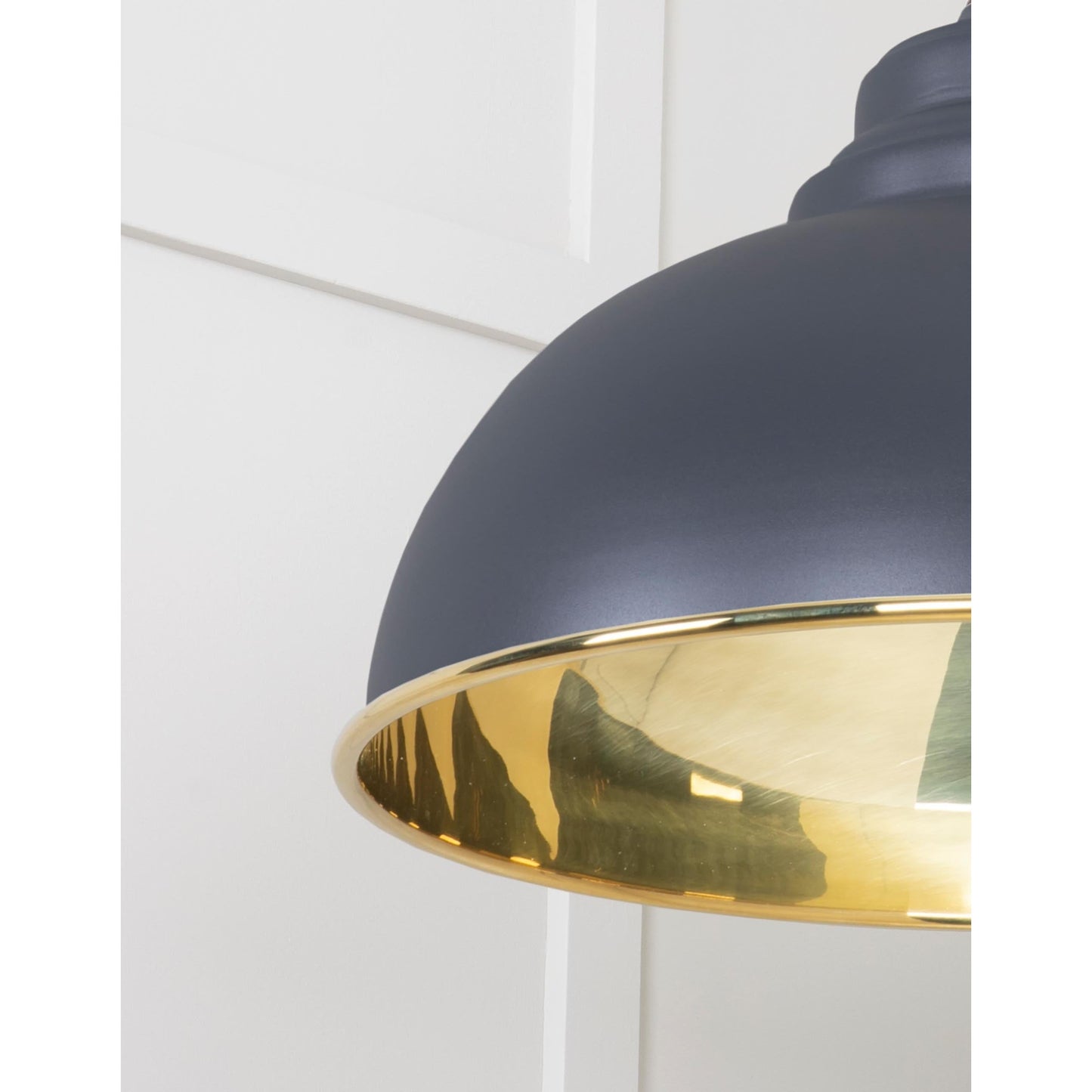 Smooth Brass Harborne Pendant