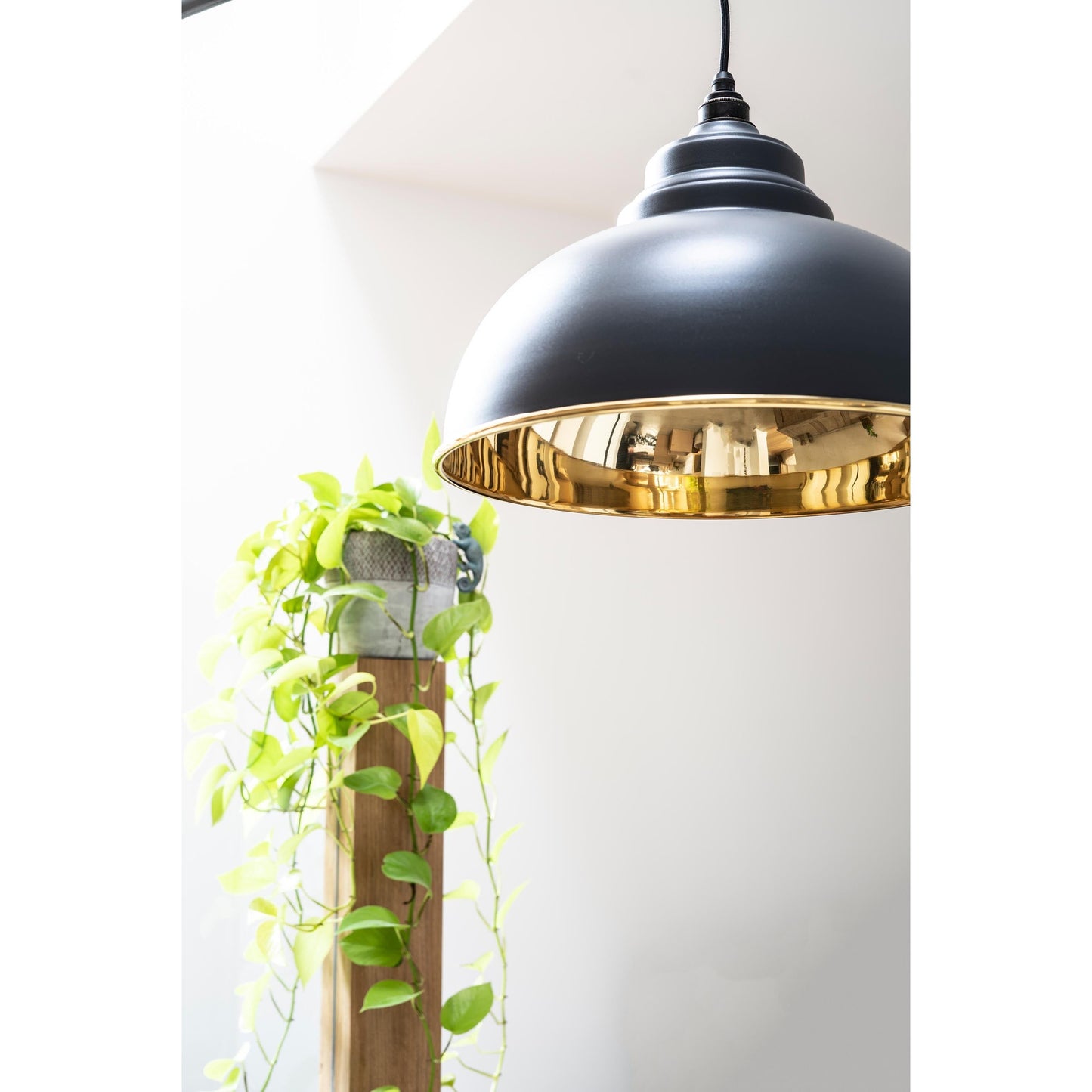 Smooth Brass Harborne Pendant