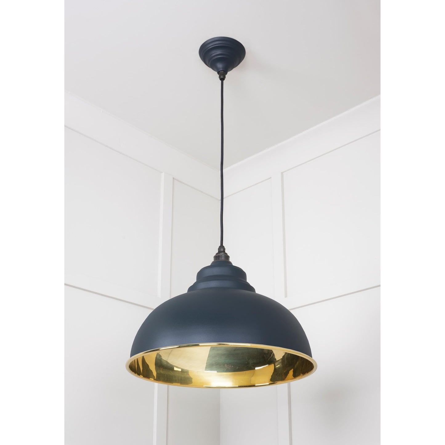 Smooth Brass Harborne Pendant