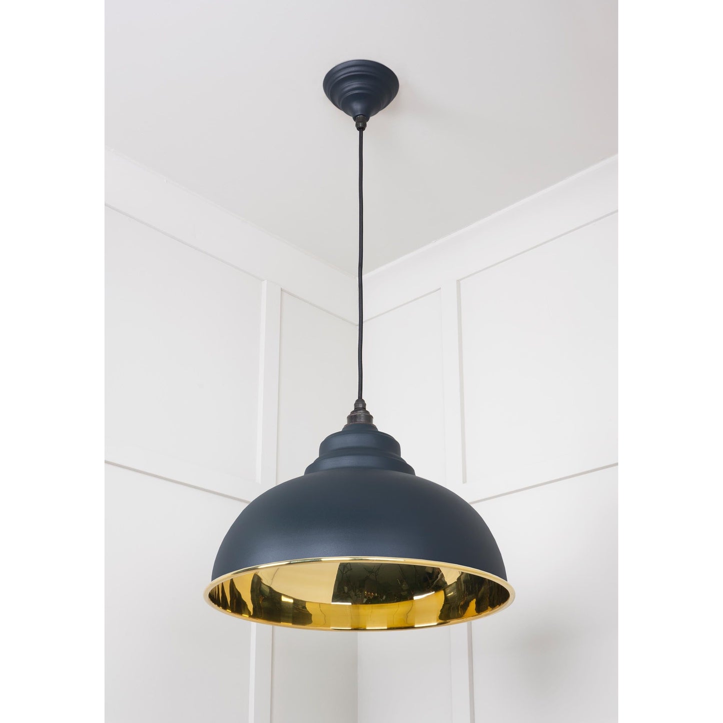 Smooth Brass Harborne Pendant