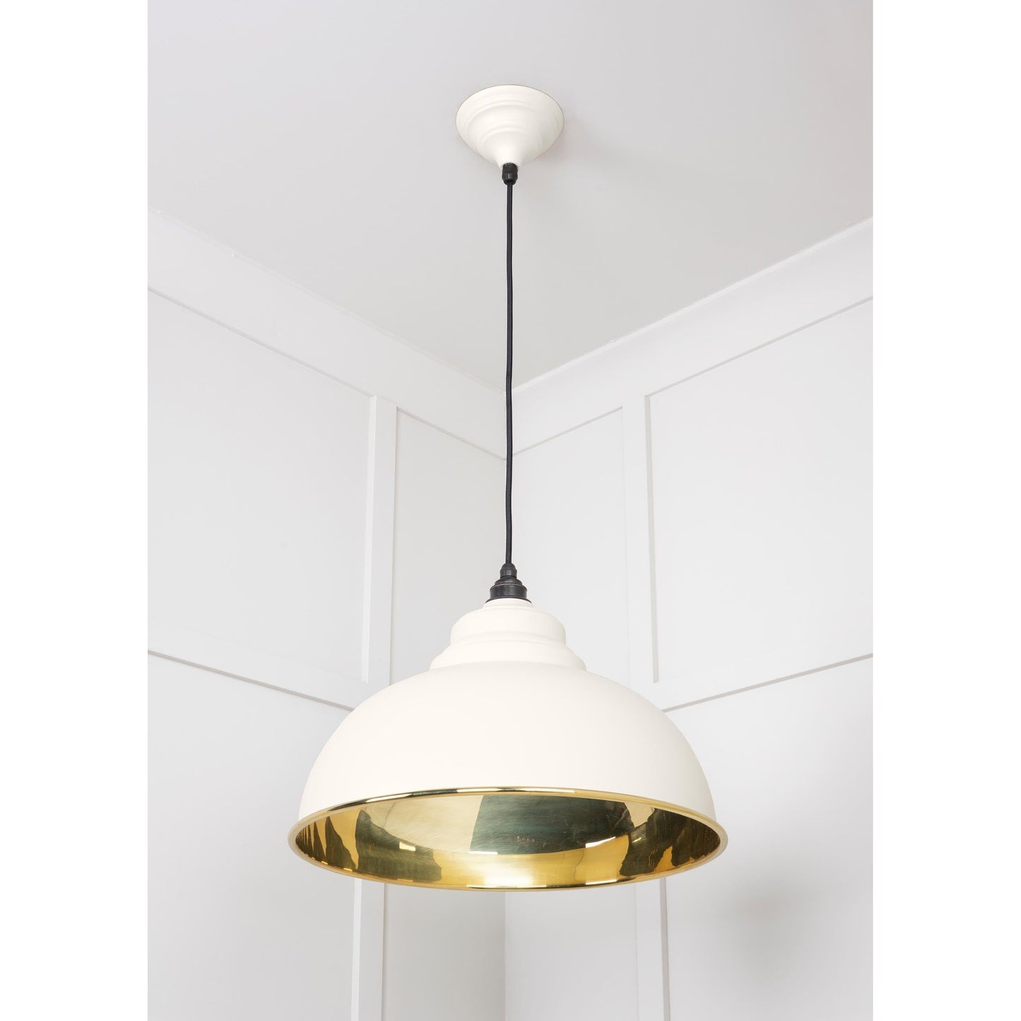 Smooth Brass Harborne Pendant