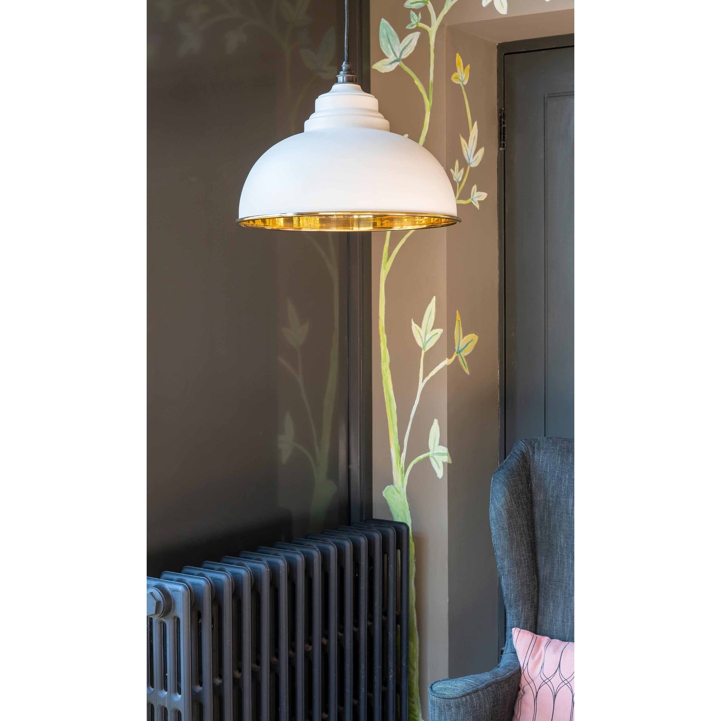 Smooth Brass Harborne Pendant