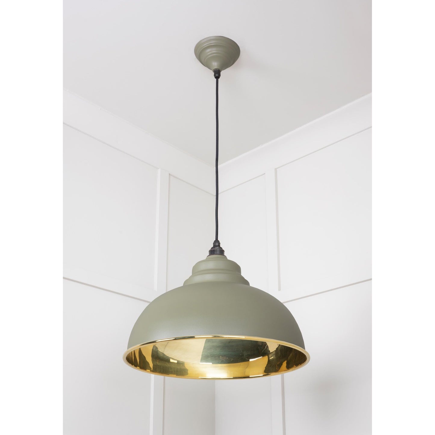 Smooth Brass Harborne Pendant