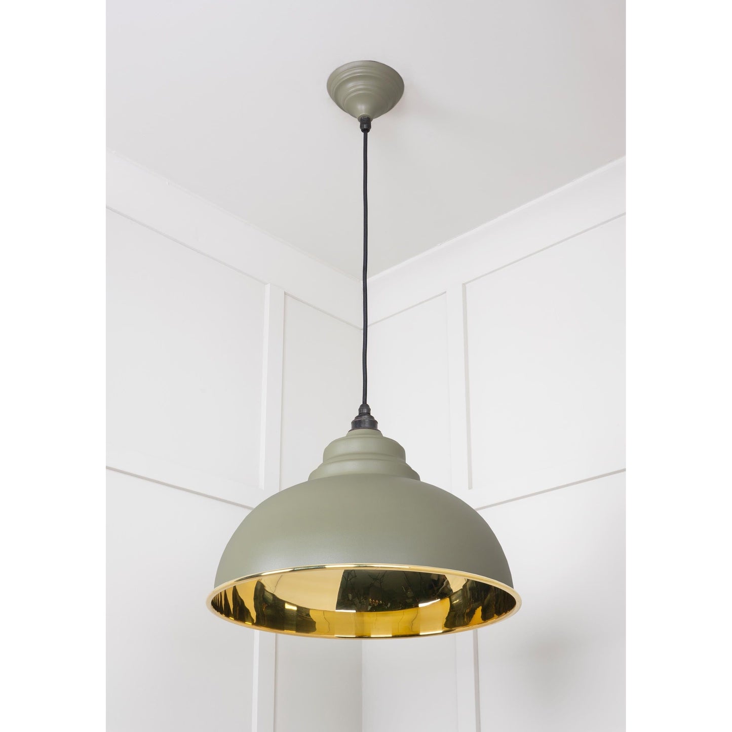 Smooth Brass Harborne Pendant