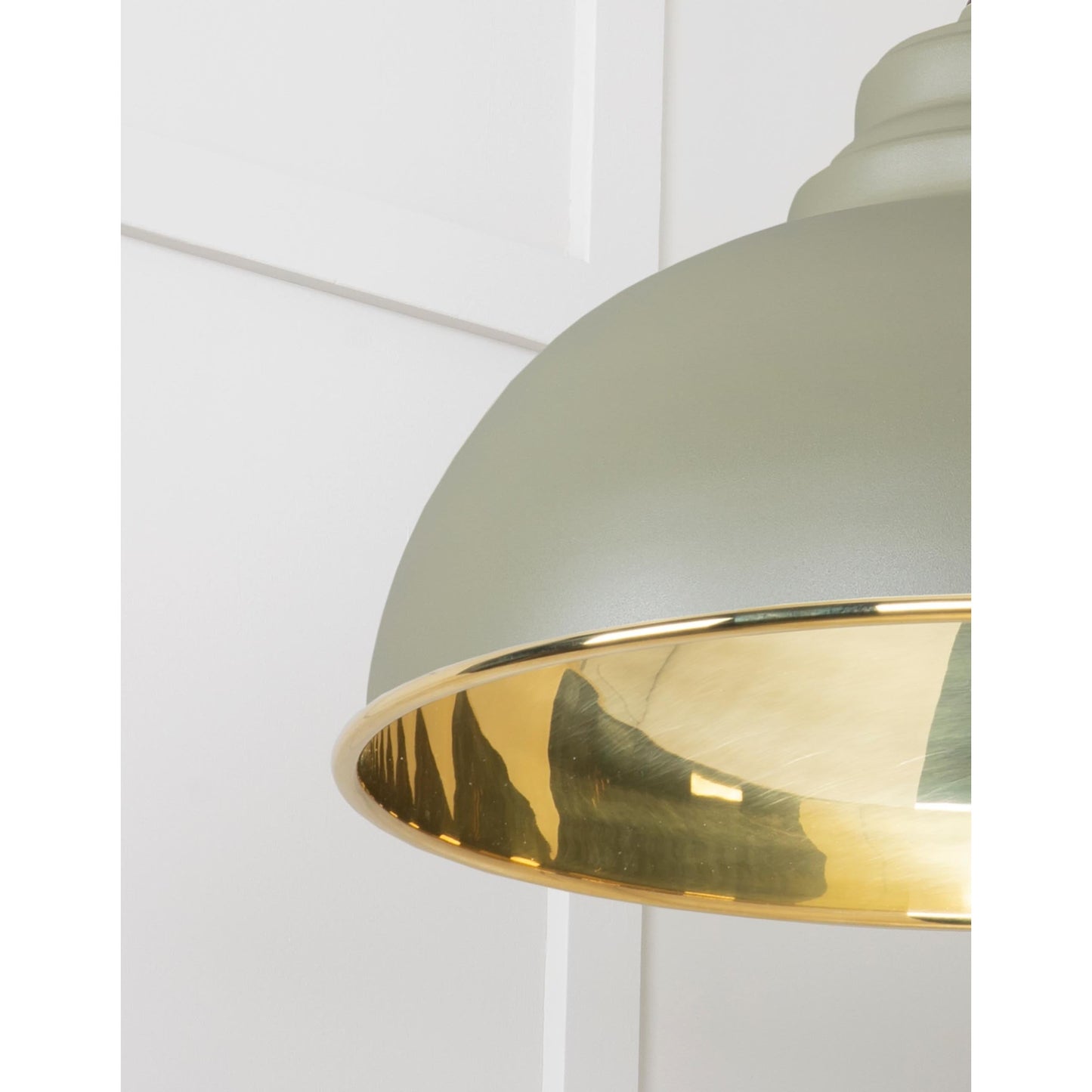 Smooth Brass Harborne Pendant