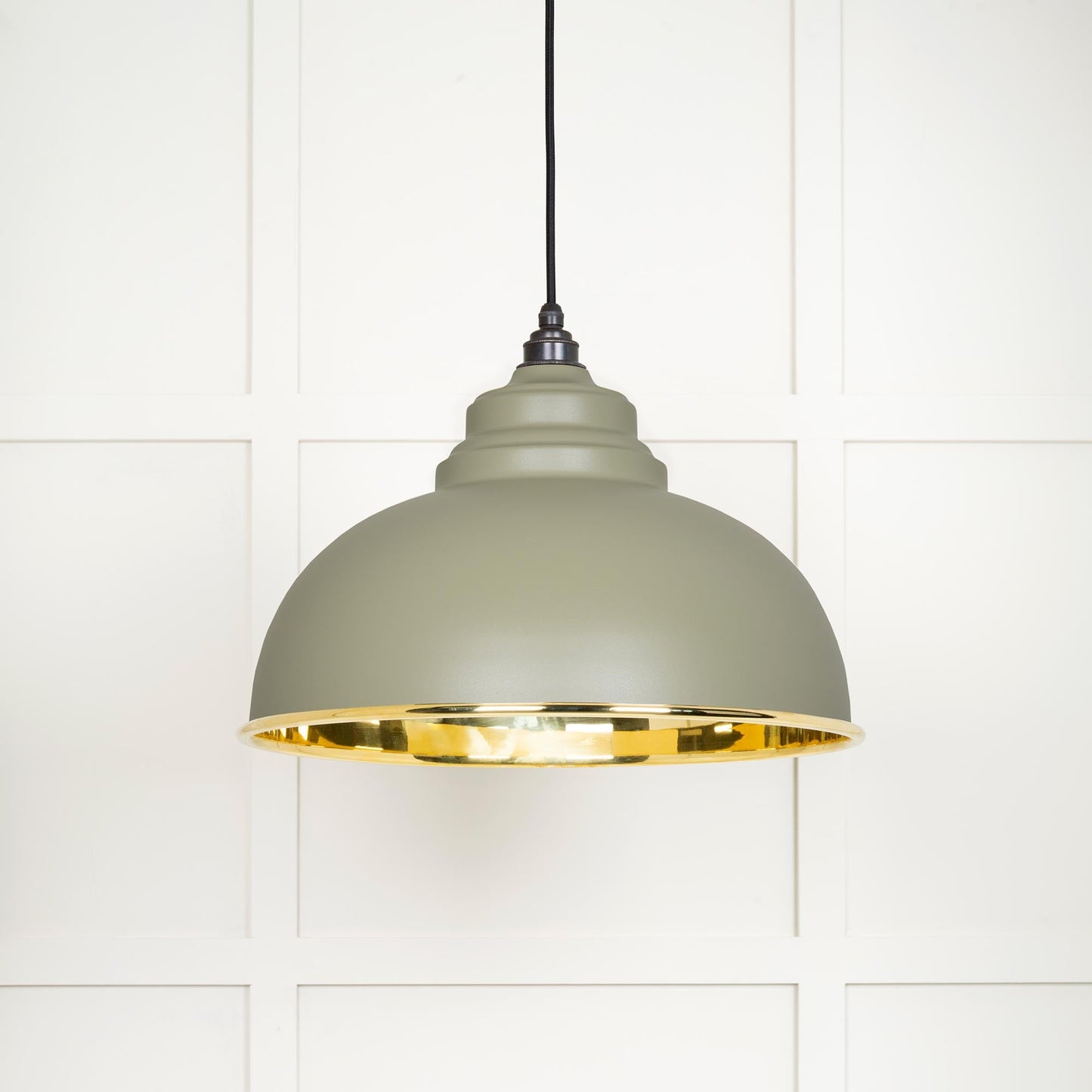 Smooth Brass Harborne Pendant