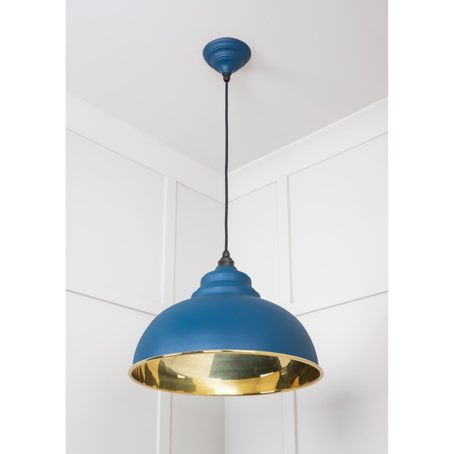 Smooth Brass Harborne Pendant
