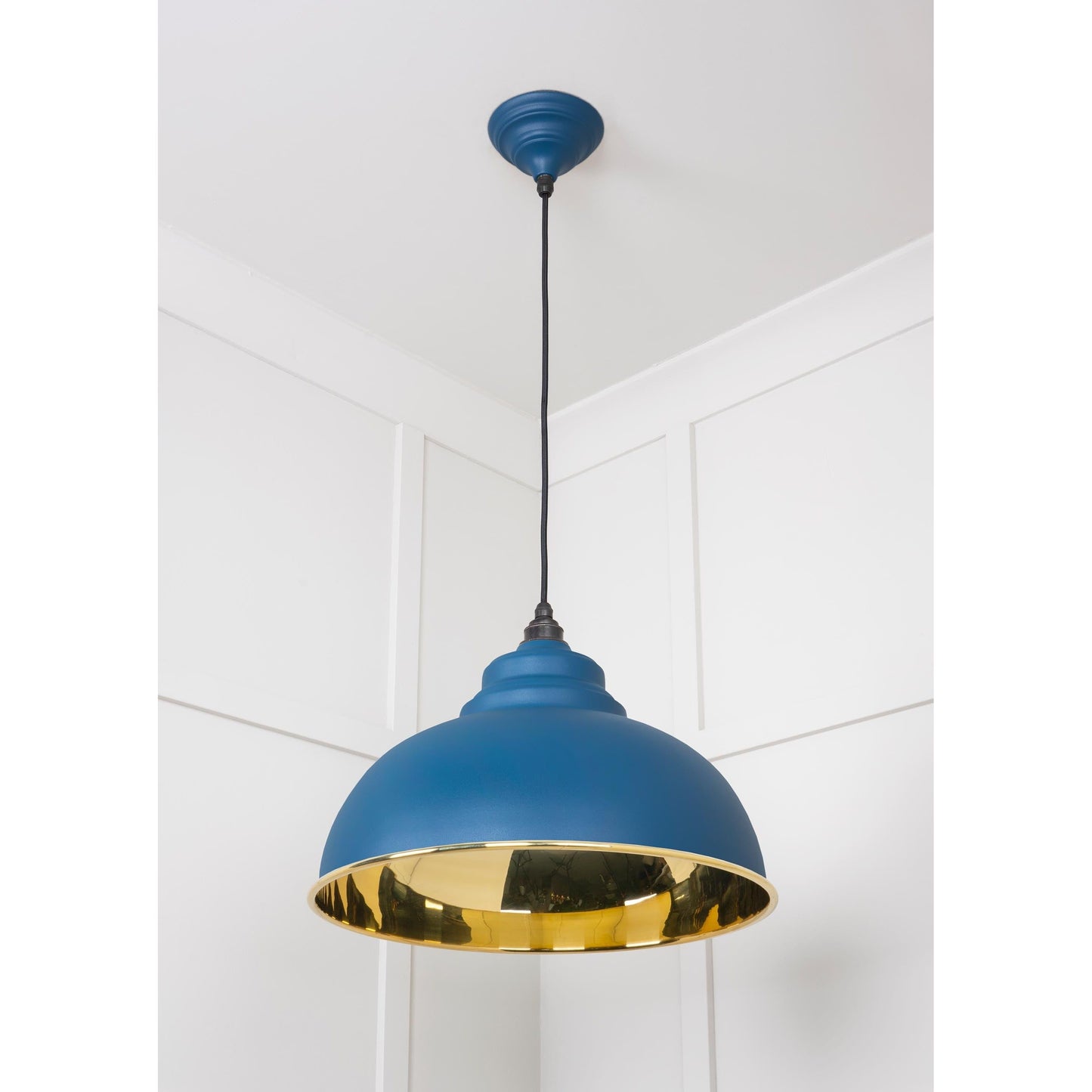 Smooth Brass Harborne Pendant