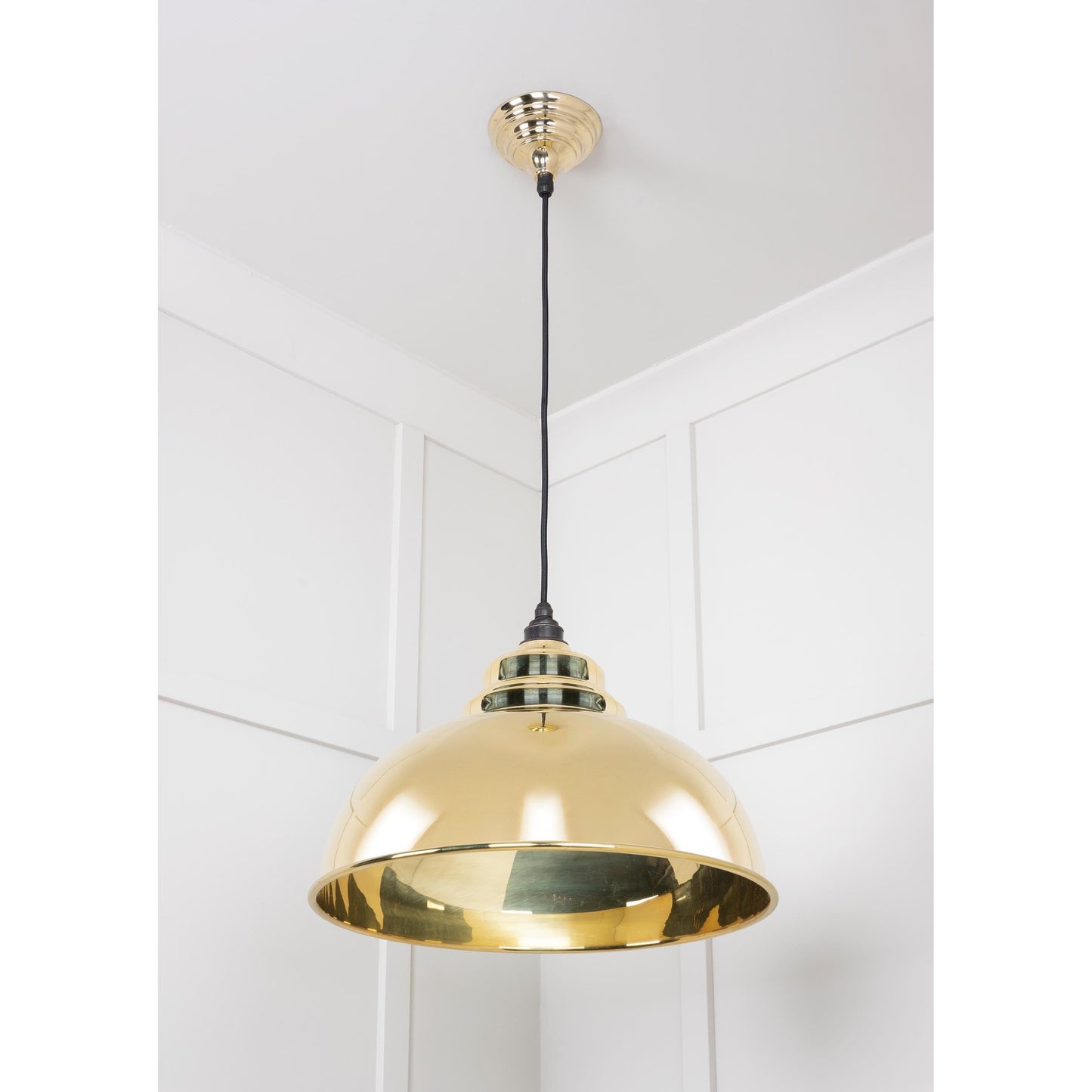 Smooth Brass Harborne Pendant