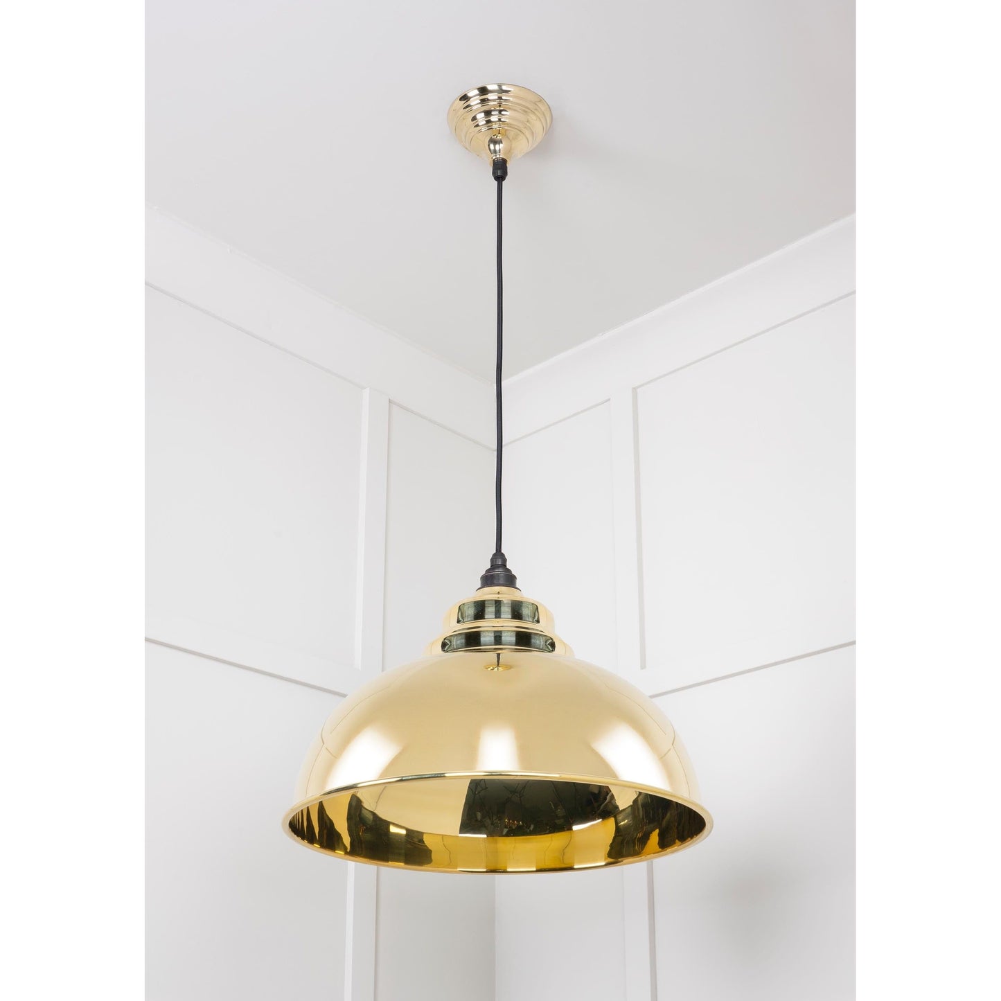 Smooth Brass Harborne Pendant