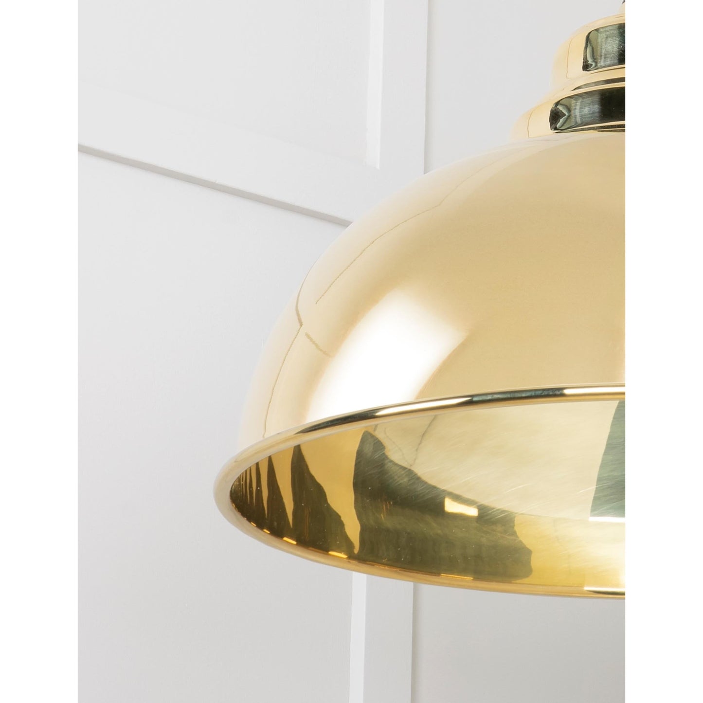 Smooth Brass Harborne Pendant