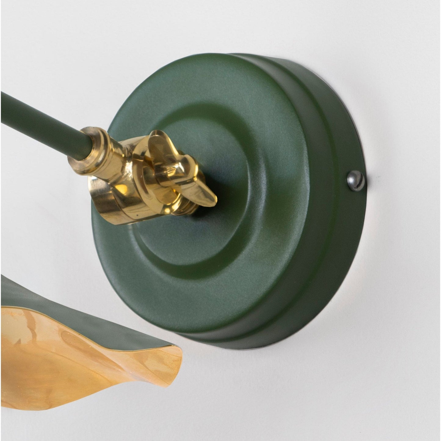 Smooth Brass Flora Wall Light