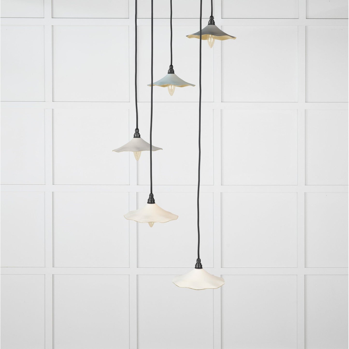 Smooth Brass Flora Cluster Pendant